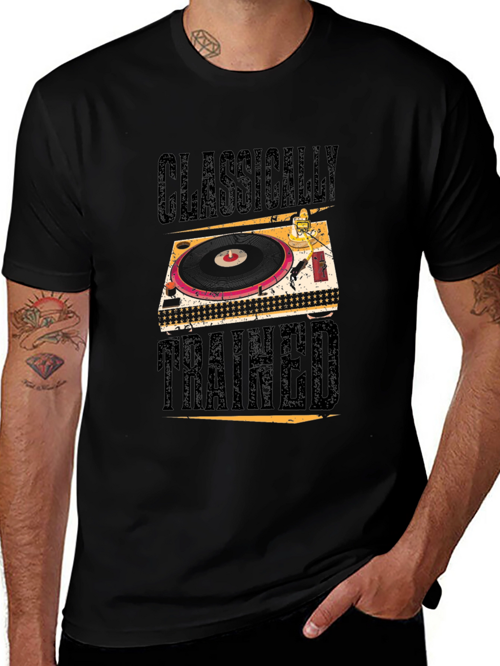 Classically Trained DJ Black Graphic Tee