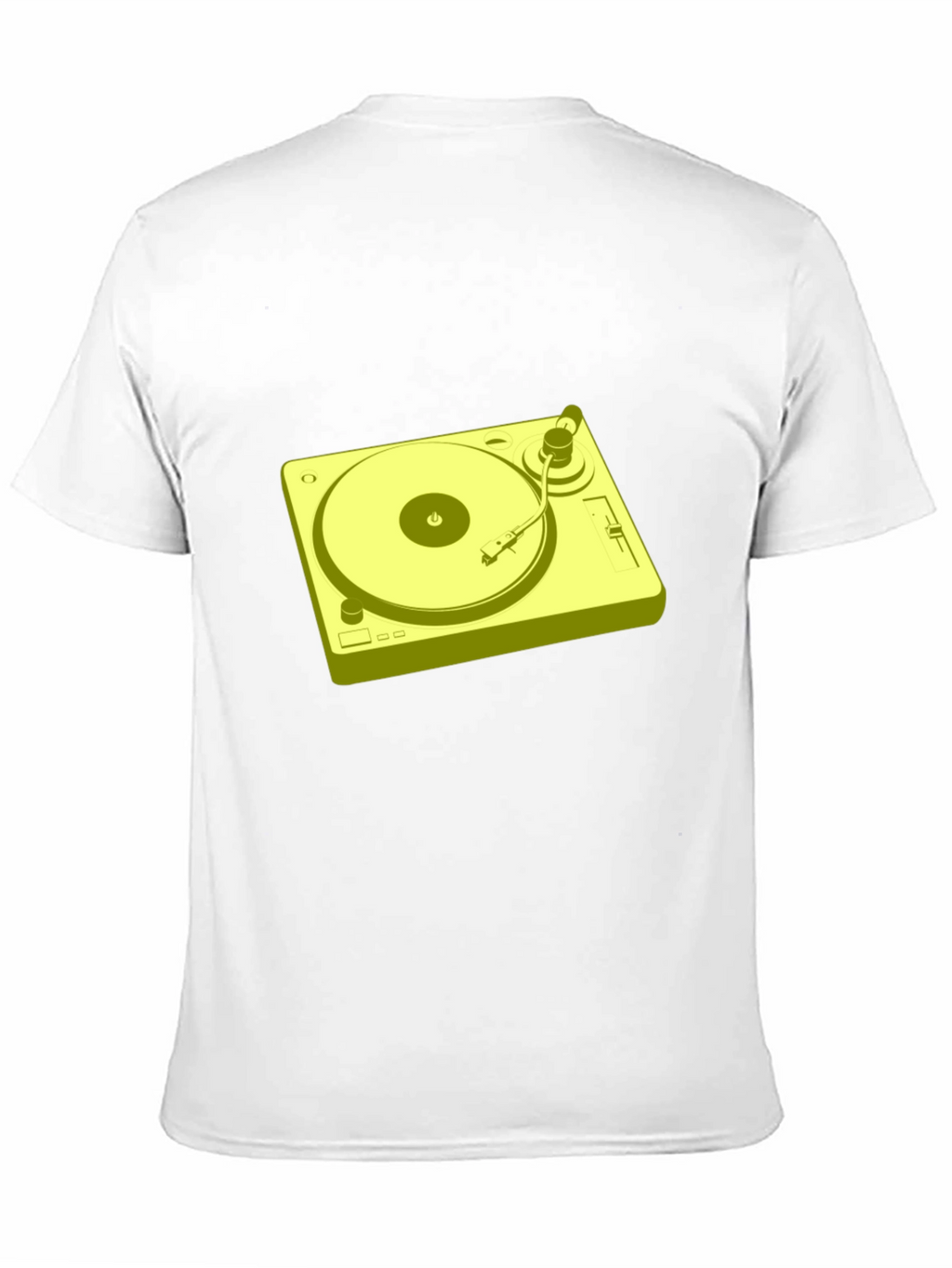 Retro Turntable Graphic T-Shirt - Black