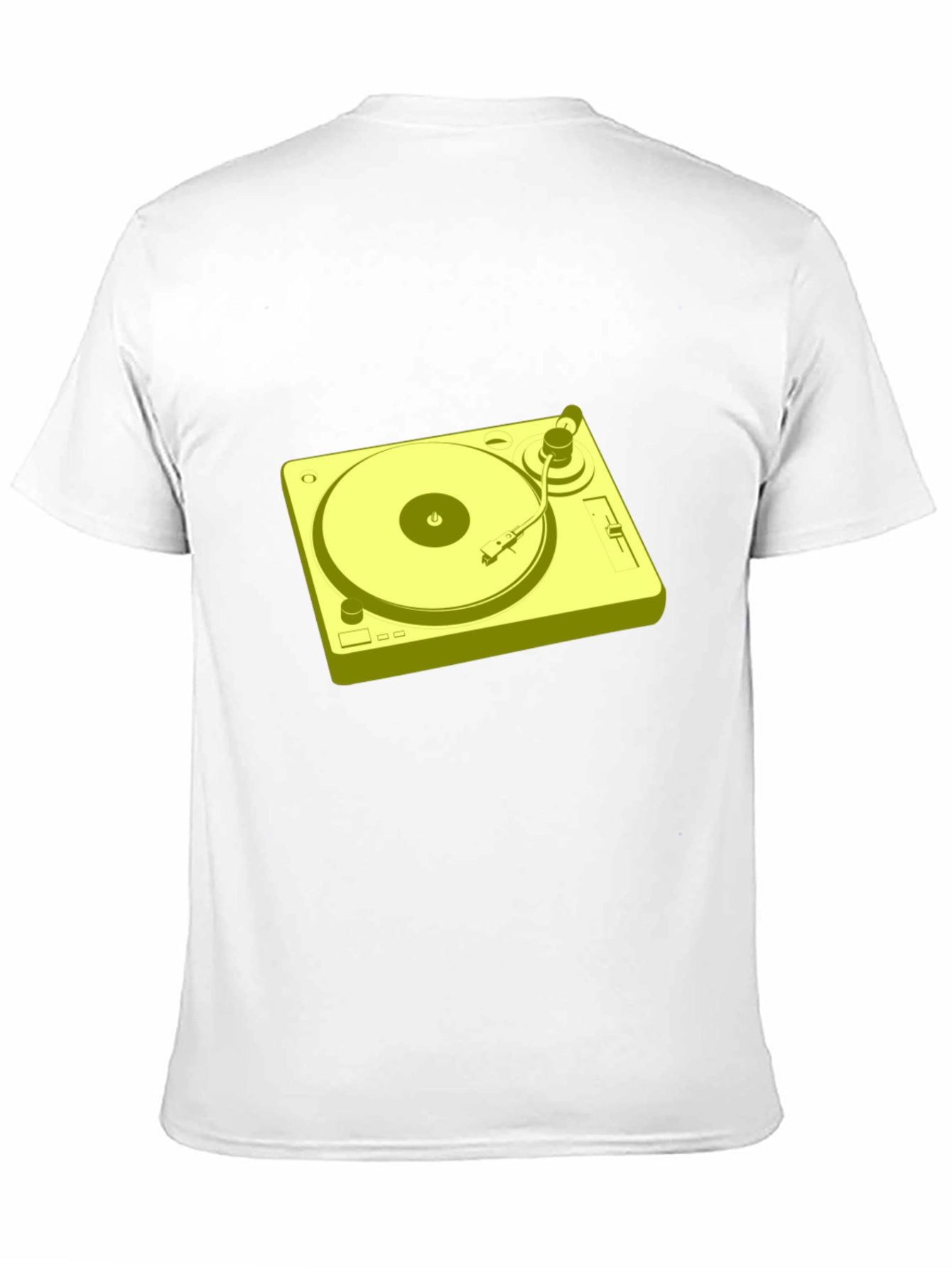 Retro Turntable Graphic T-Shirt - Black