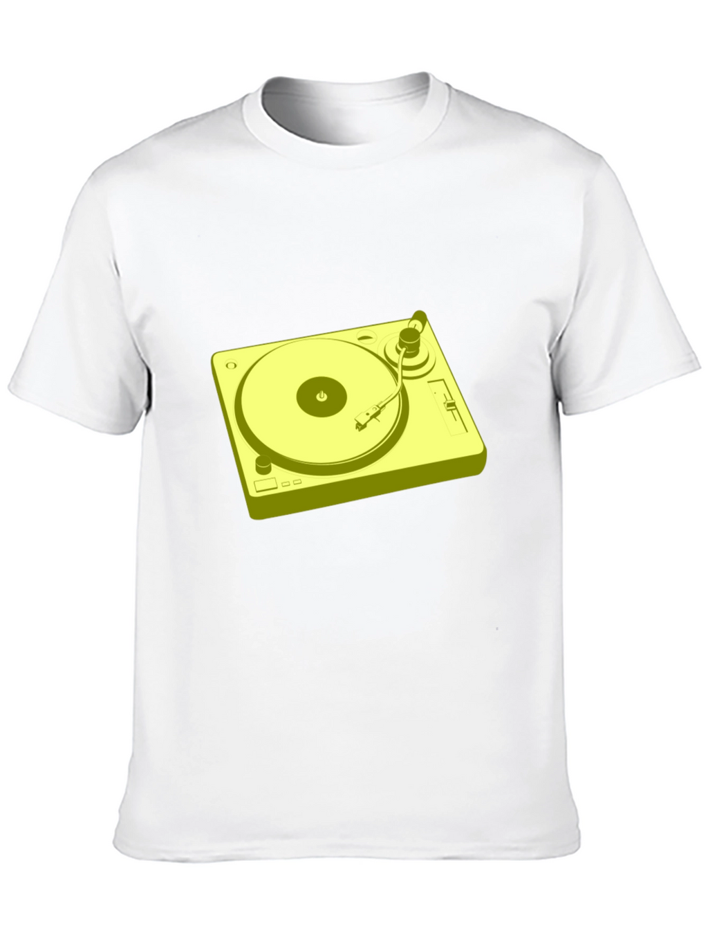 Retro Turntable Graphic T-Shirt - Black