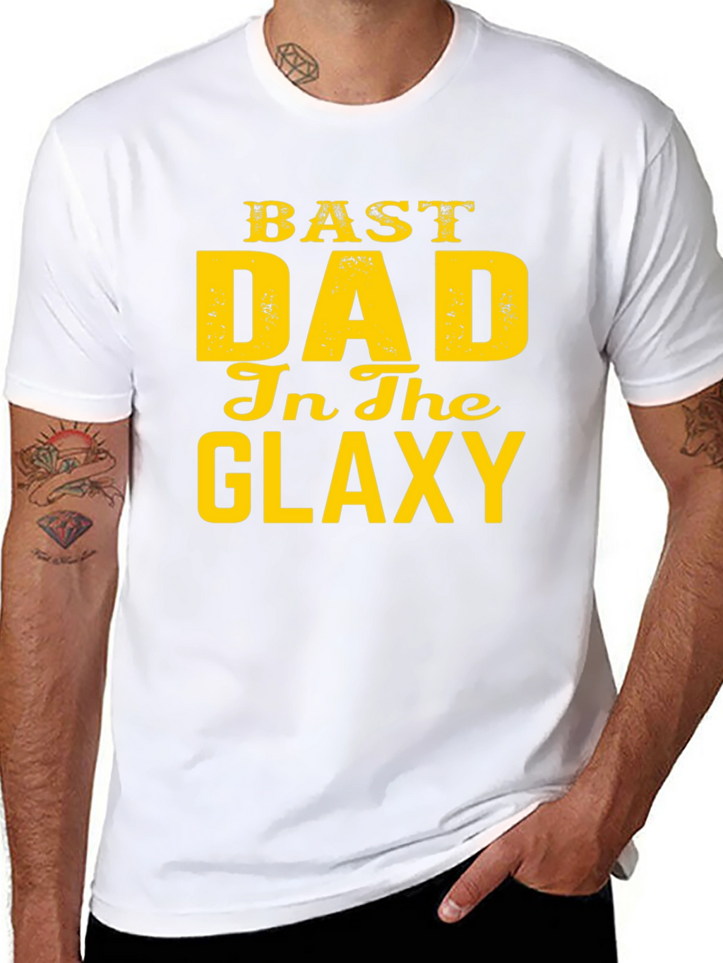 Best Dad in the Galaxy Graphic Tee
