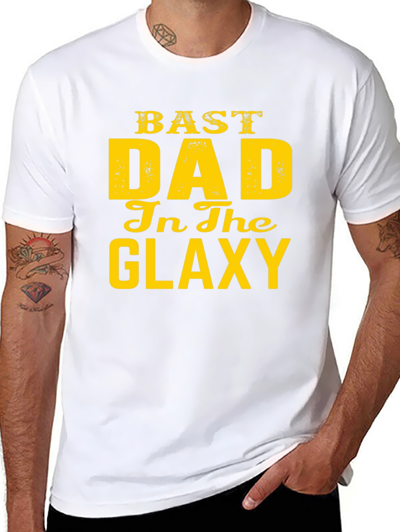 Best Dad in the Galaxy Graphic Tee