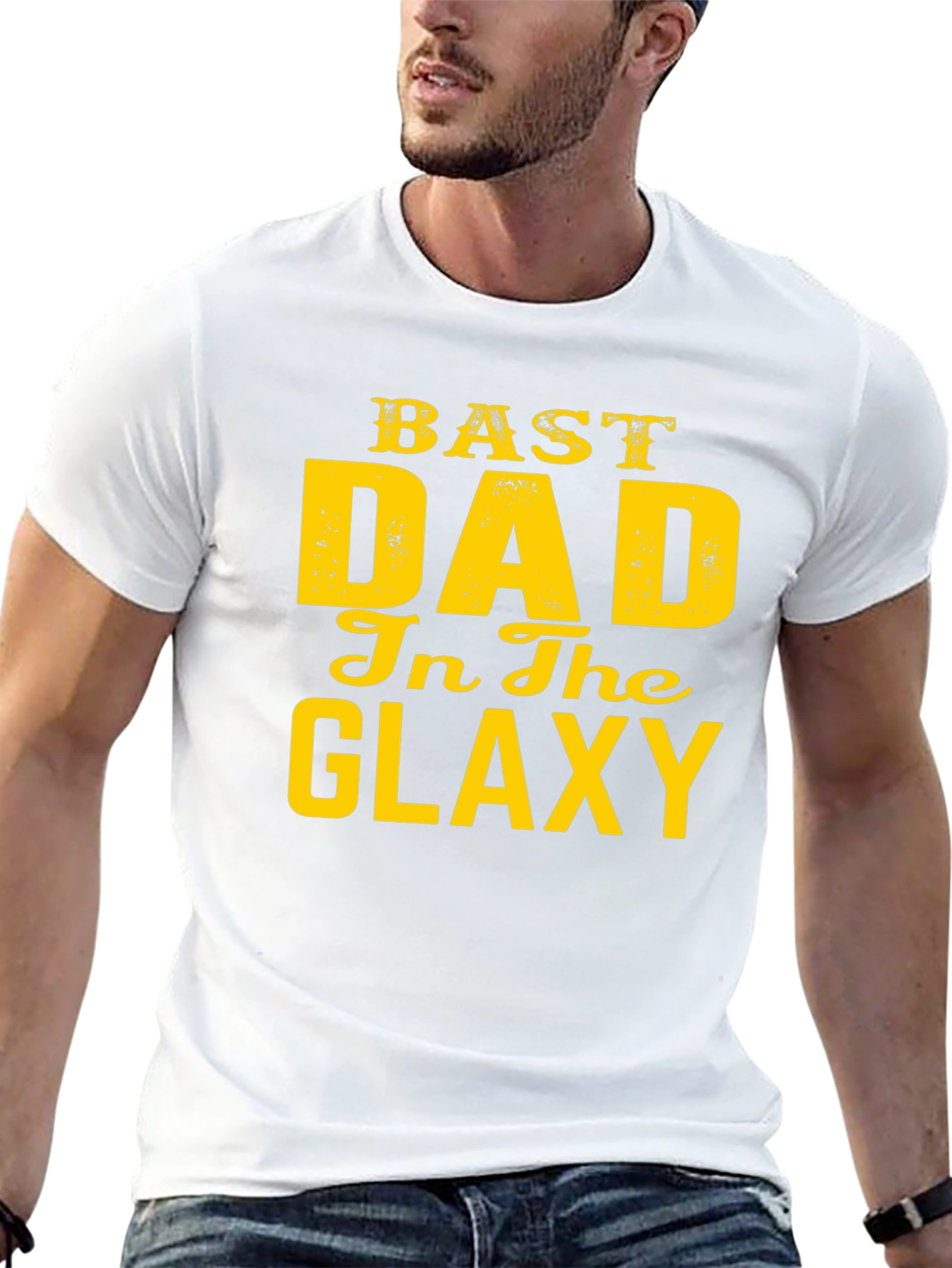 Best Dad in the Galaxy Graphic Tee