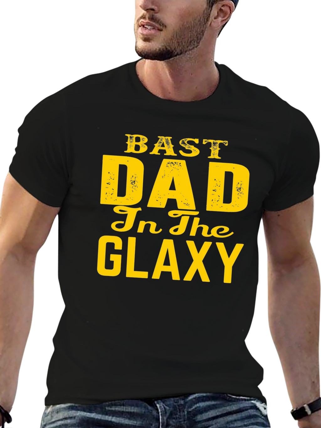 Best Dad in the Galaxy Graphic Tee