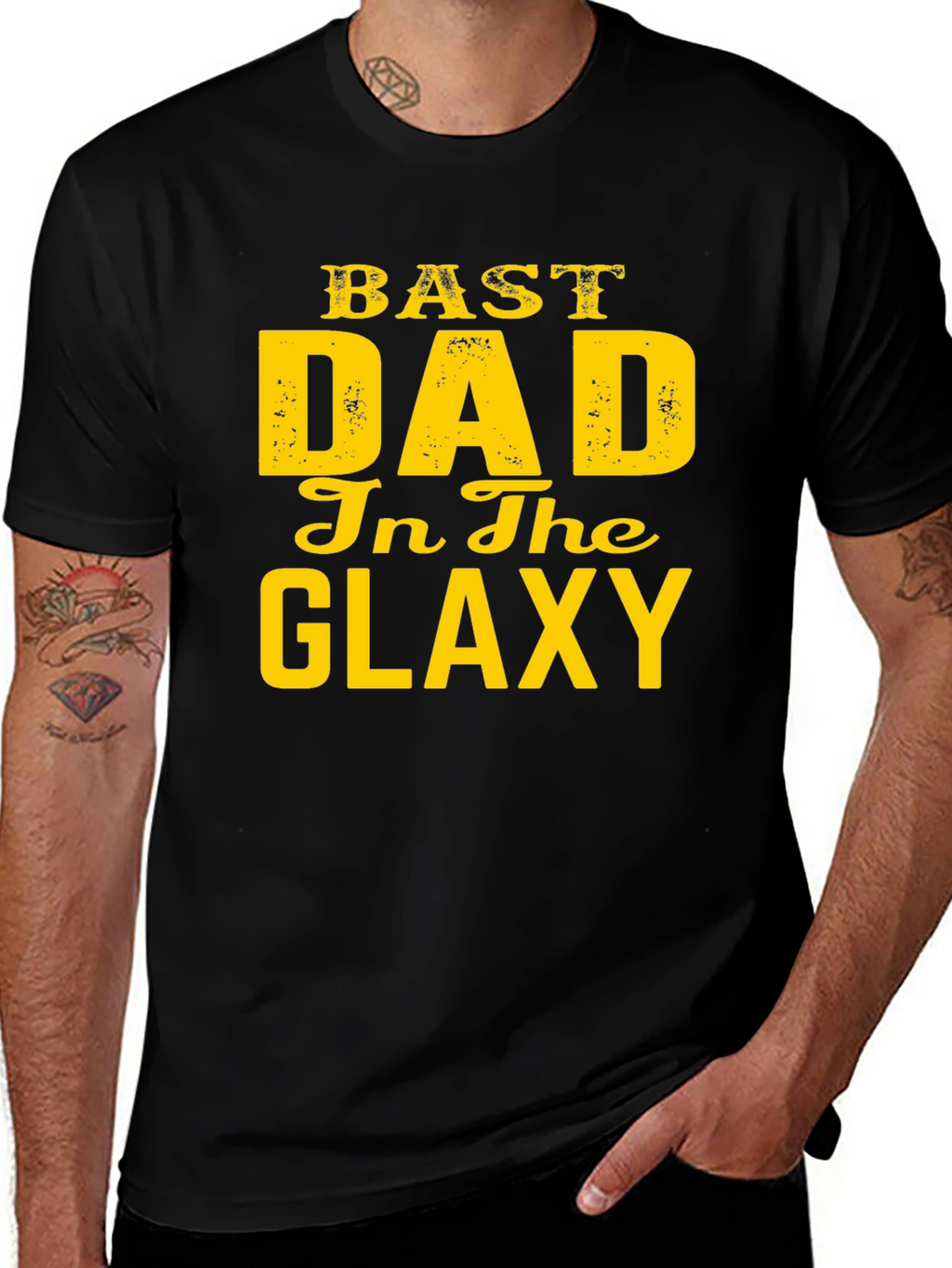 Best Dad in the Galaxy Graphic Tee