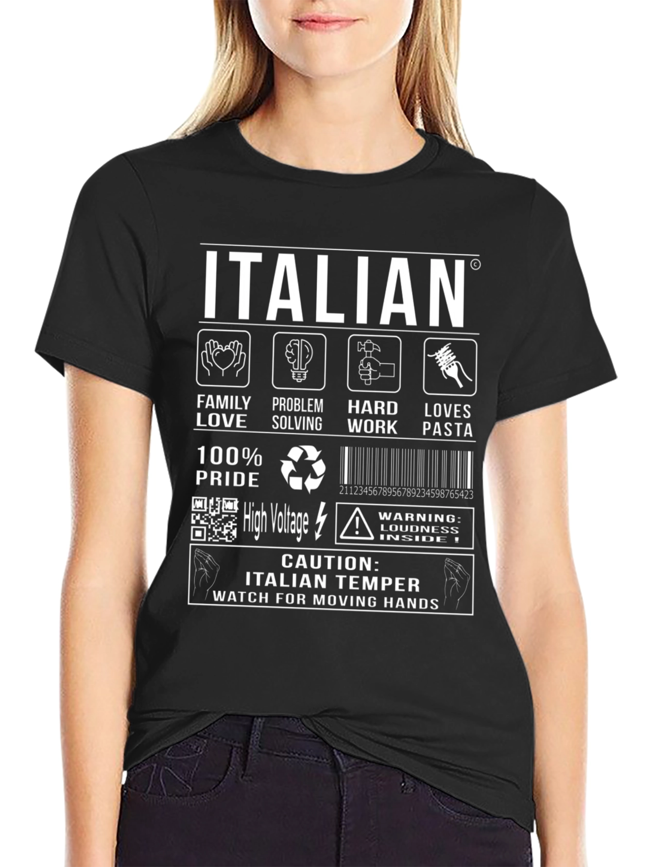 Italian Temper T-Shirt: Family Pasta and Pride!
