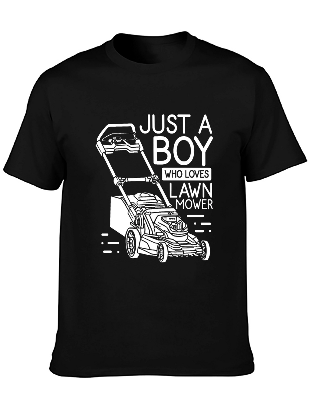Lawn Mower Lover Graphic Tee - Just A Boy