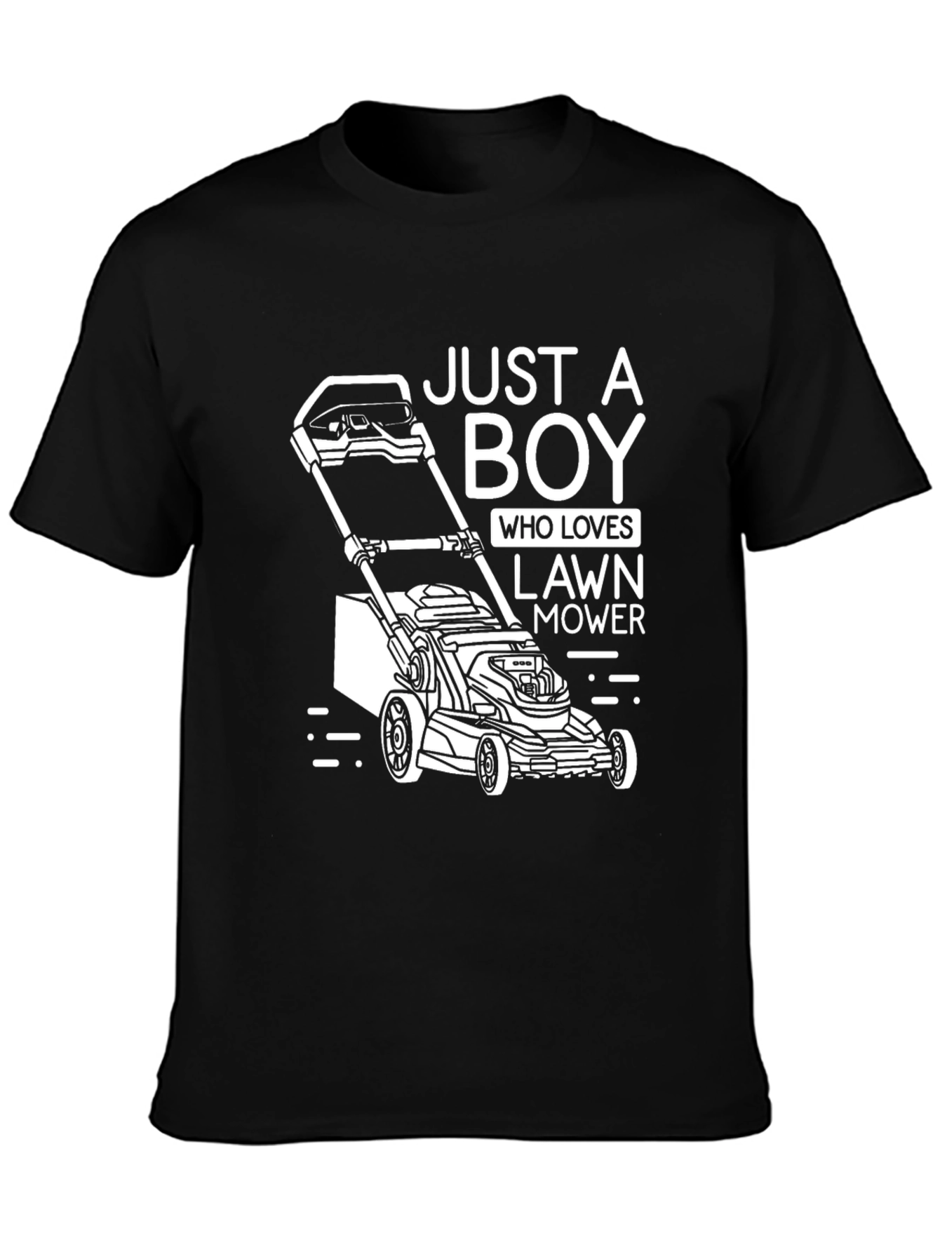 Lawn Mower Lover Graphic Tee - Just A Boy