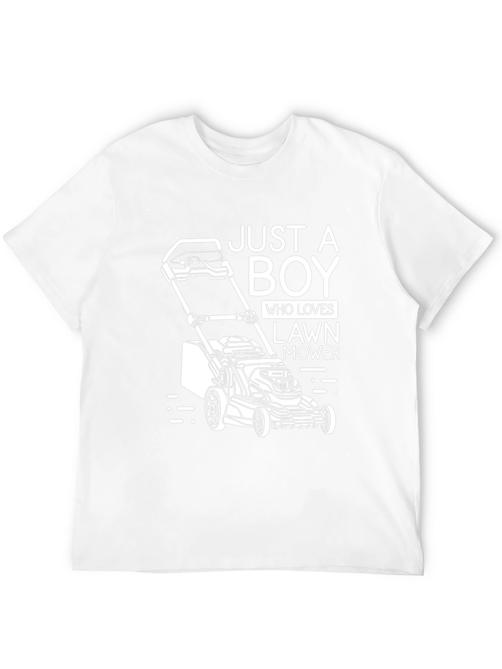 Lawn Mower Lover Graphic Tee - Just A Boy