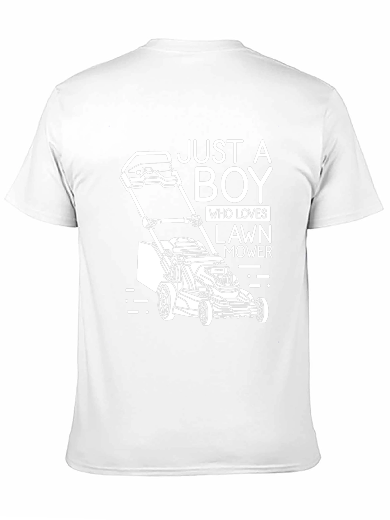 Lawn Mower Lover Graphic Tee - Just A Boy