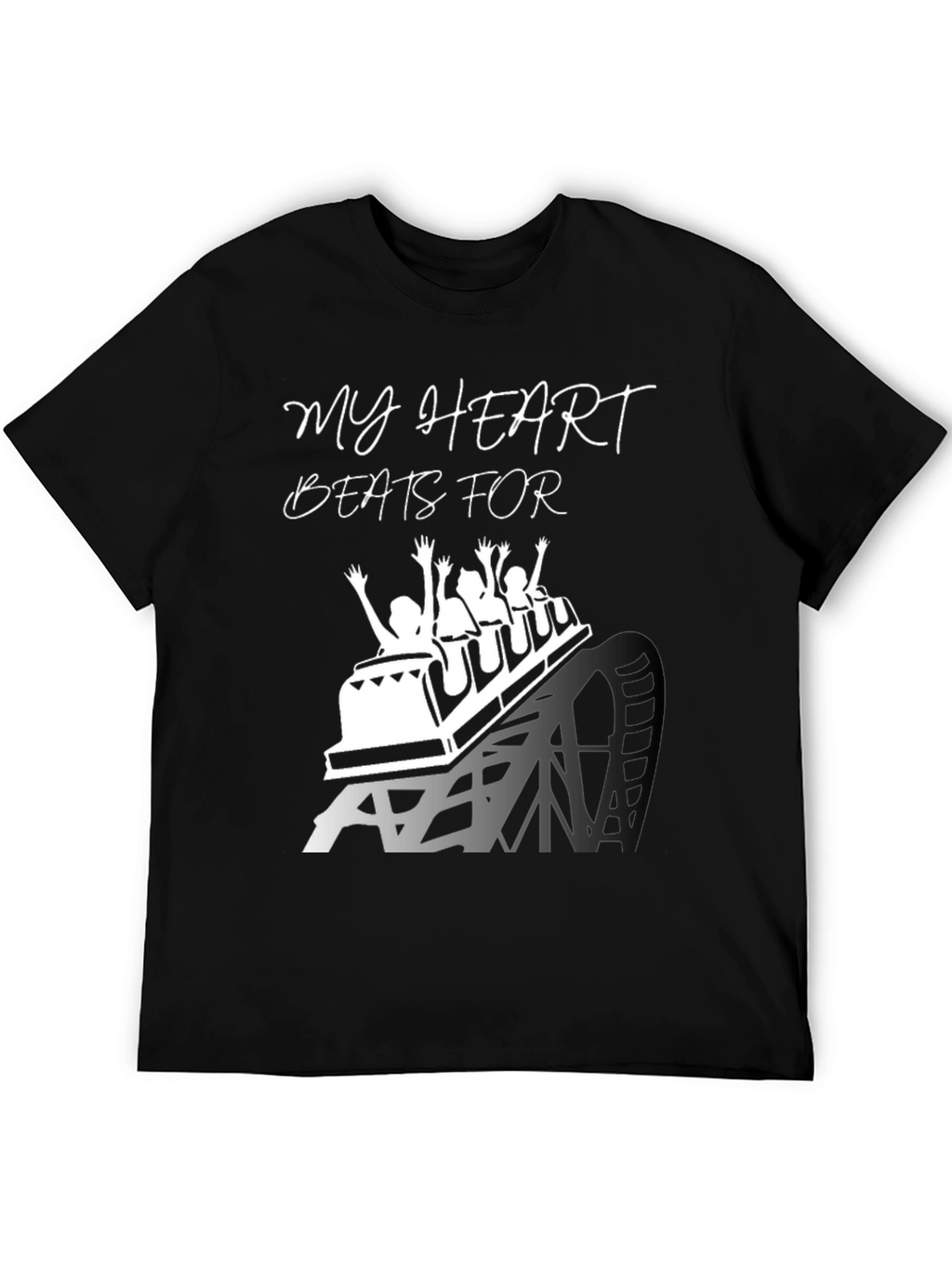 My Heart Beats For Theme Park Rollercoaster Tee
