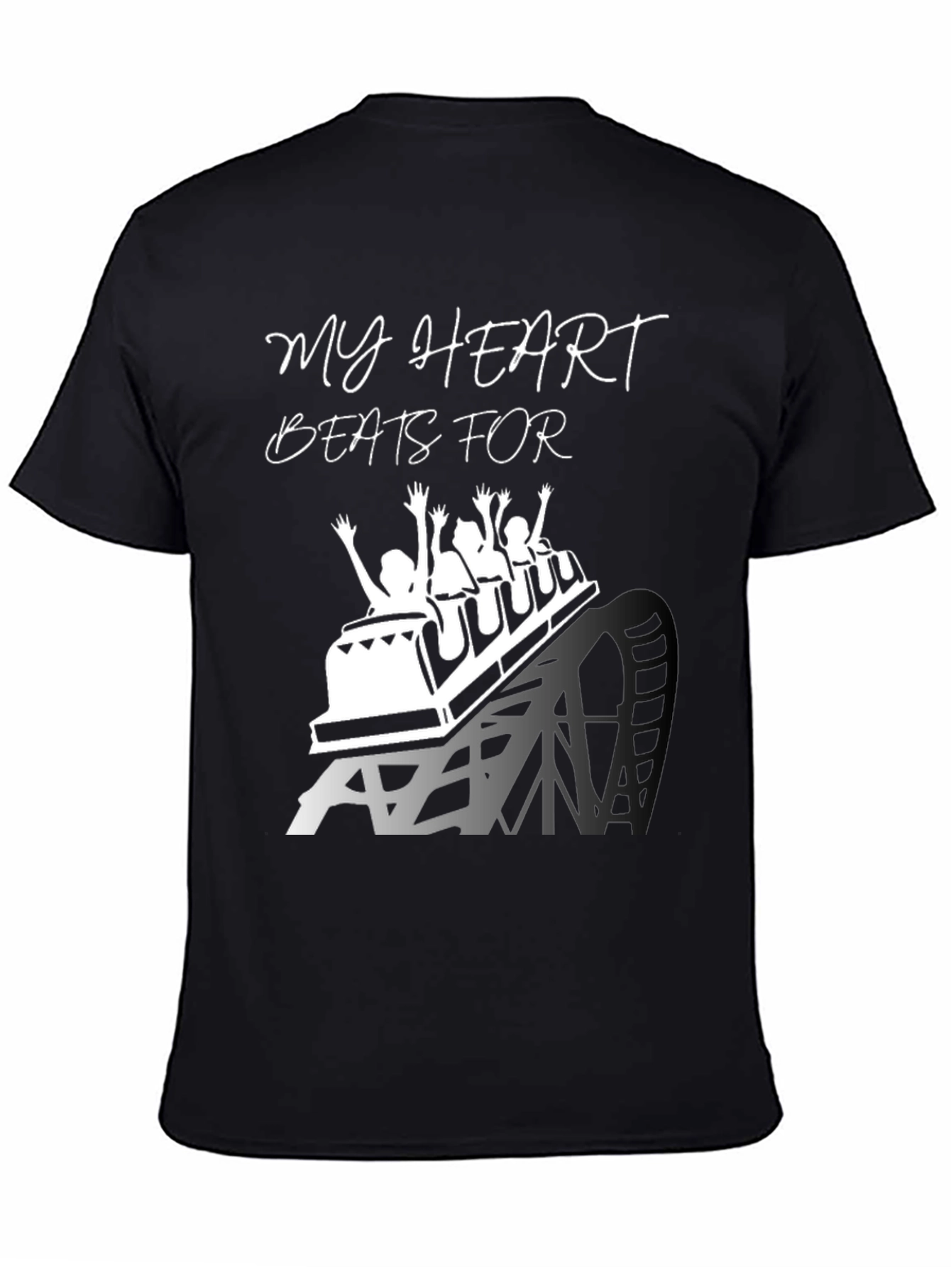 My Heart Beats For Theme Park Rollercoaster Tee