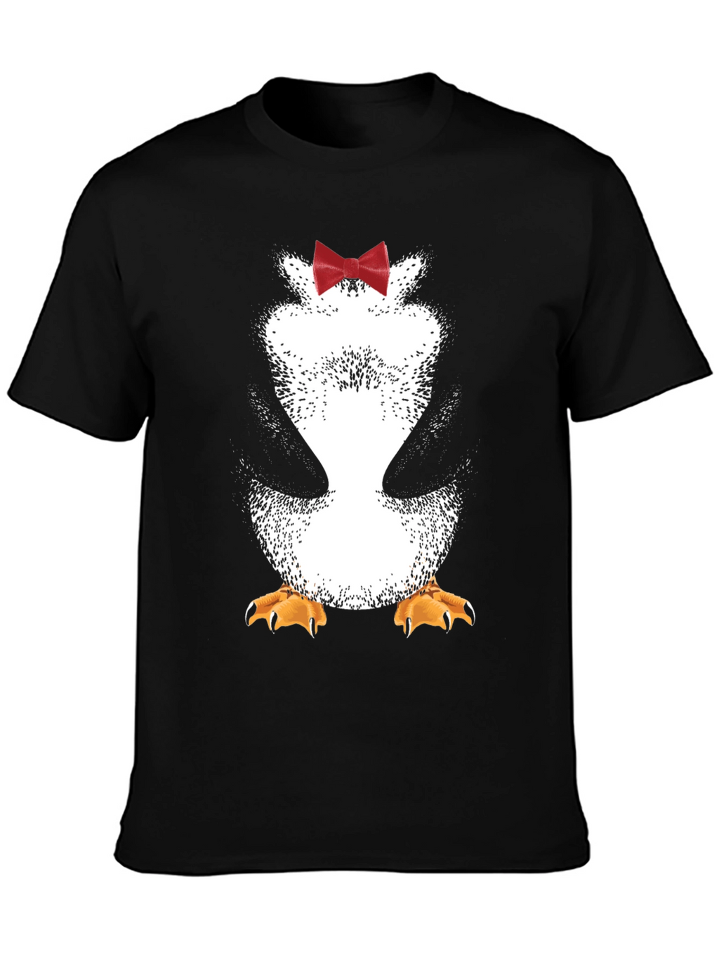 Penguin Bowtie Graphic Tee - Mens Novelty T-Shirt