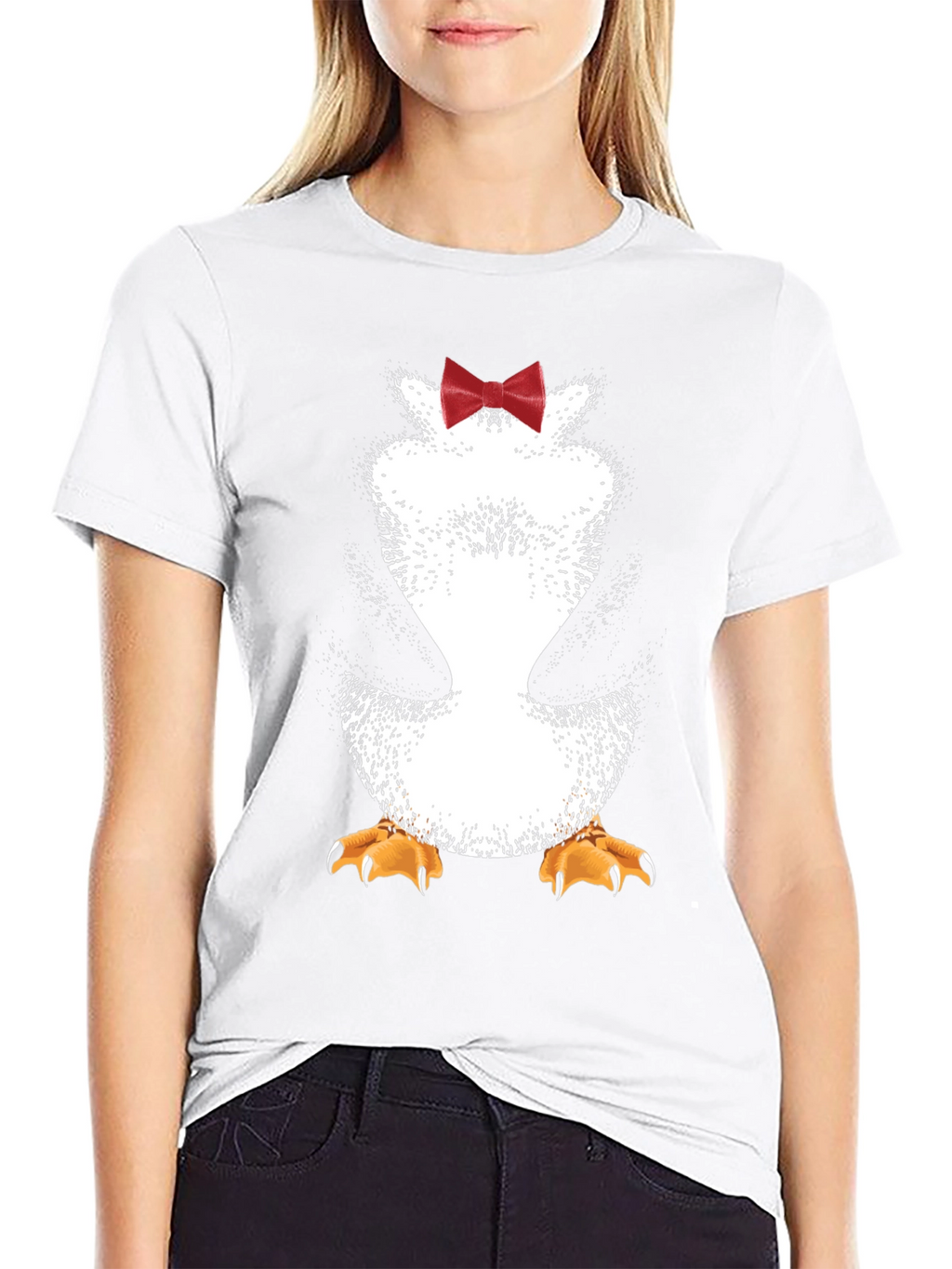 Penguin Bowtie Graphic Tee - Mens Novelty T-Shirt