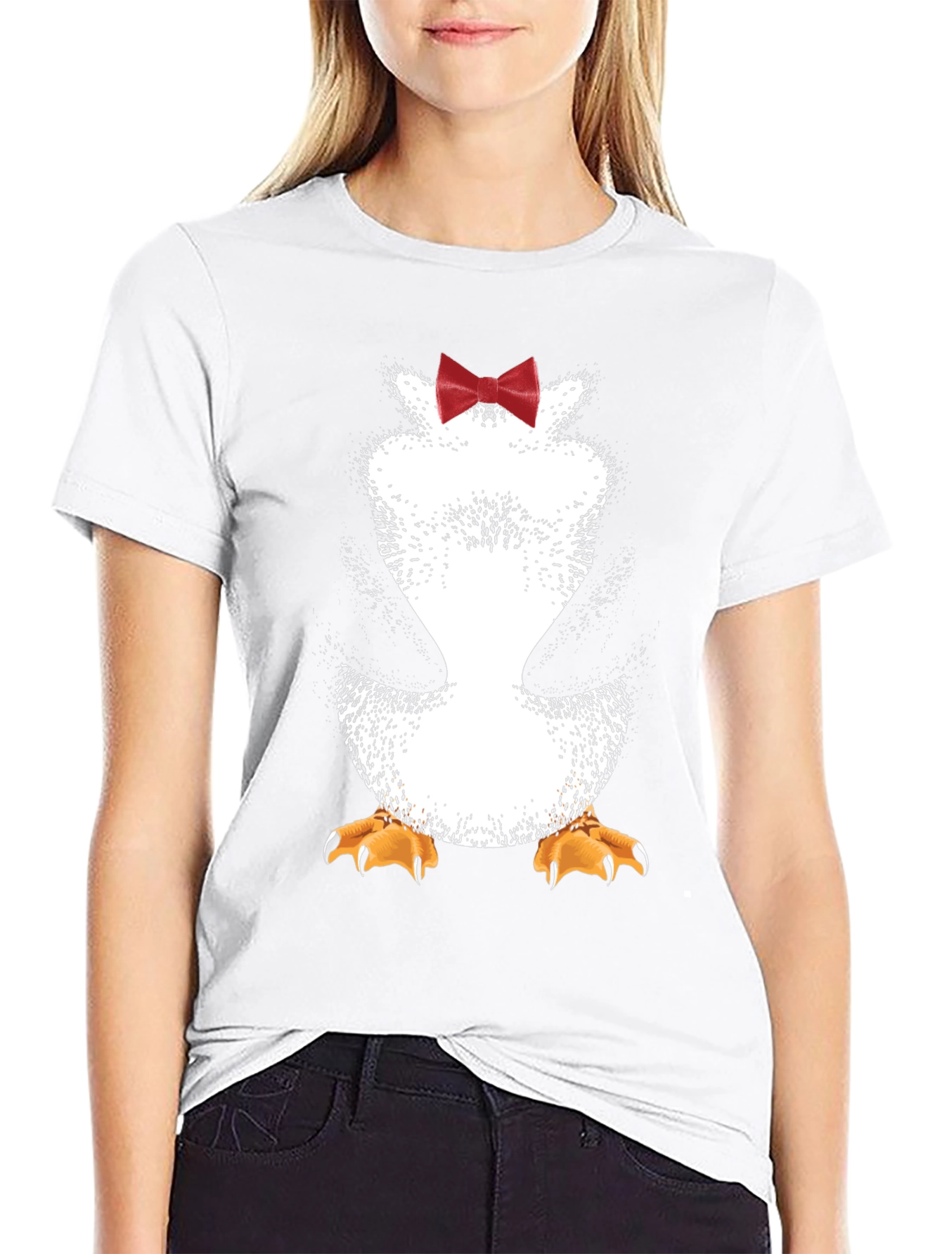 Penguin Bowtie Graphic Tee - Mens Novelty T-Shirt