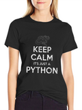Keep Calm Its Just a Python T-Shirt