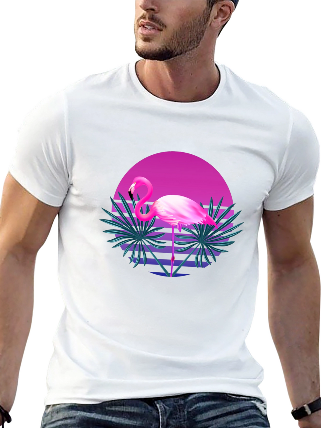 Retro Flamingo Graphic Tee