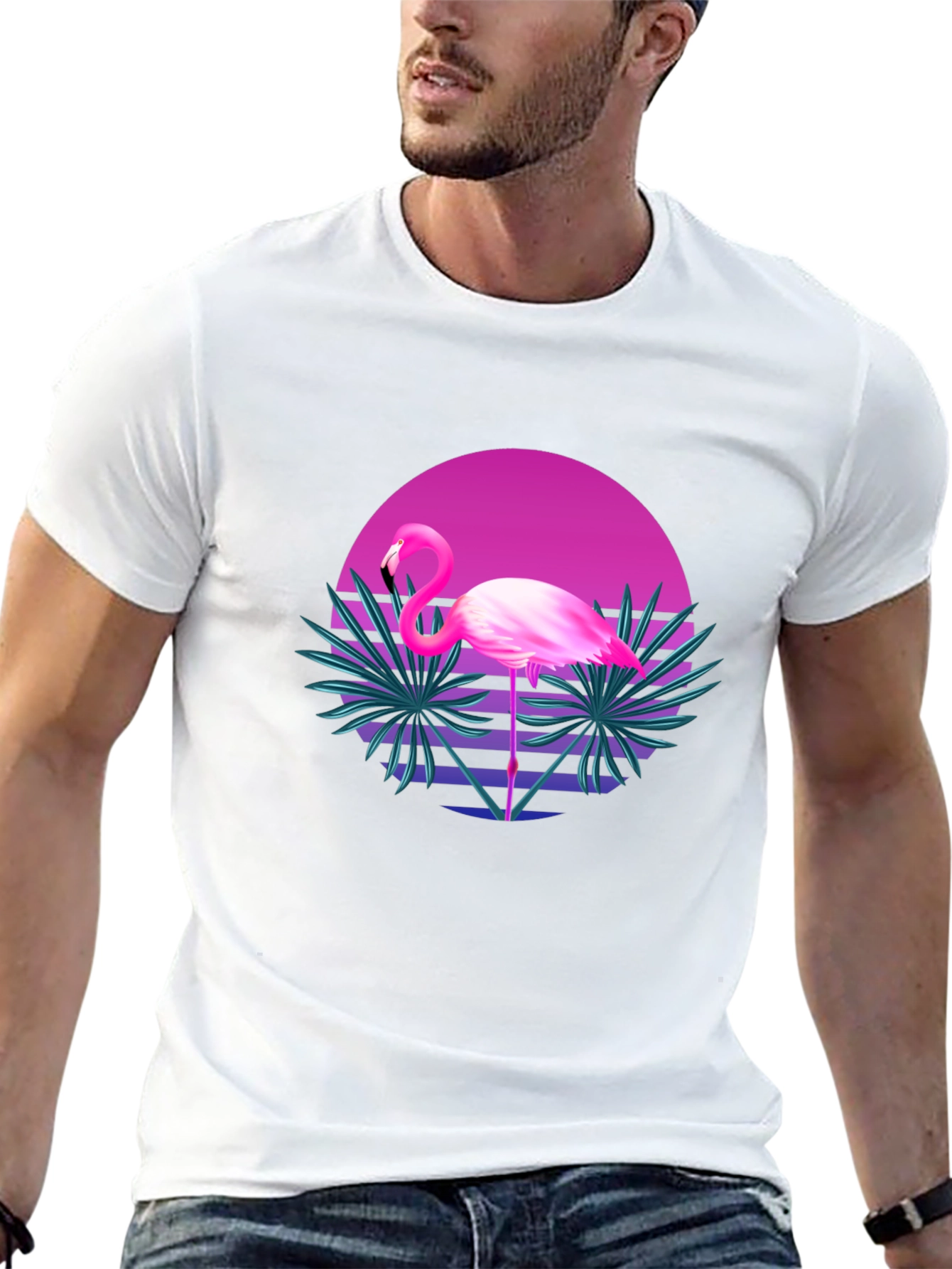 Retro Flamingo Graphic Tee