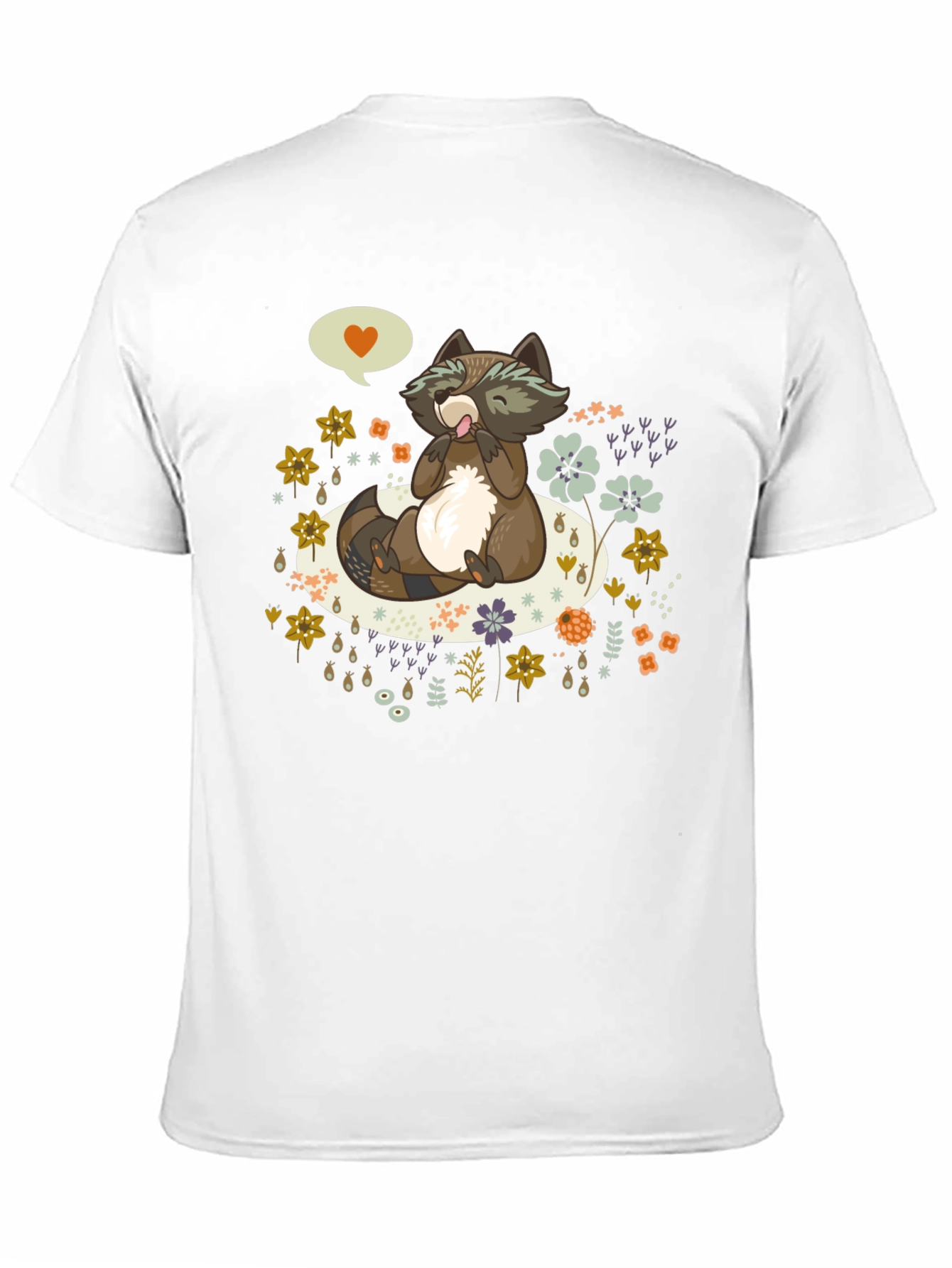 Raccoon Love T-Shirt - Cute Animal Graphic Tee