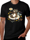 Raccoon Love T-Shirt - Cute Animal Graphic Tee