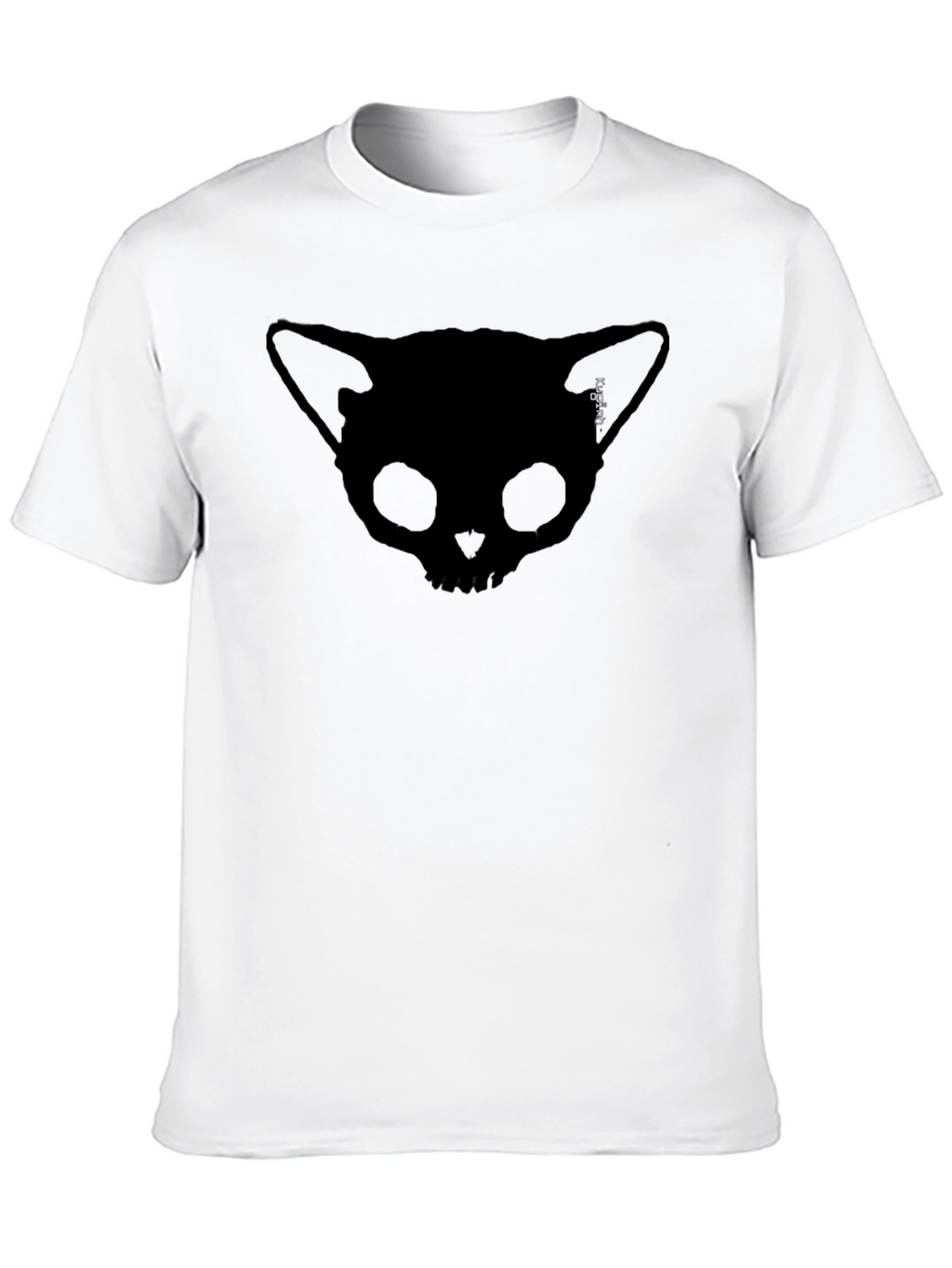 Skull Cat T-Shirt: Unique Design Soft Cotton Mens Fit