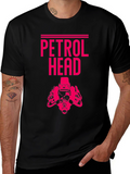 Petrol Head Graphic T-Shirt - Black
