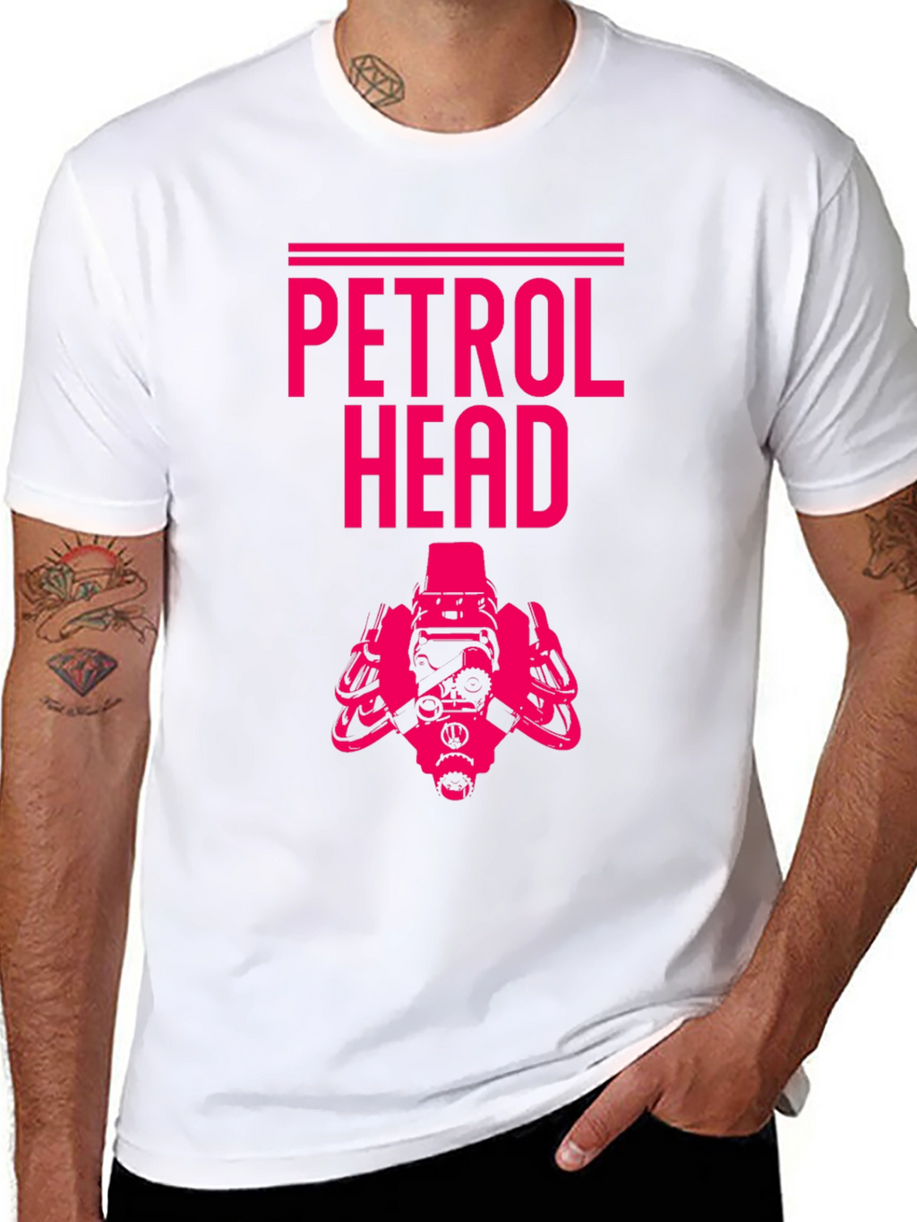 Petrol Head Graphic T-Shirt - Black