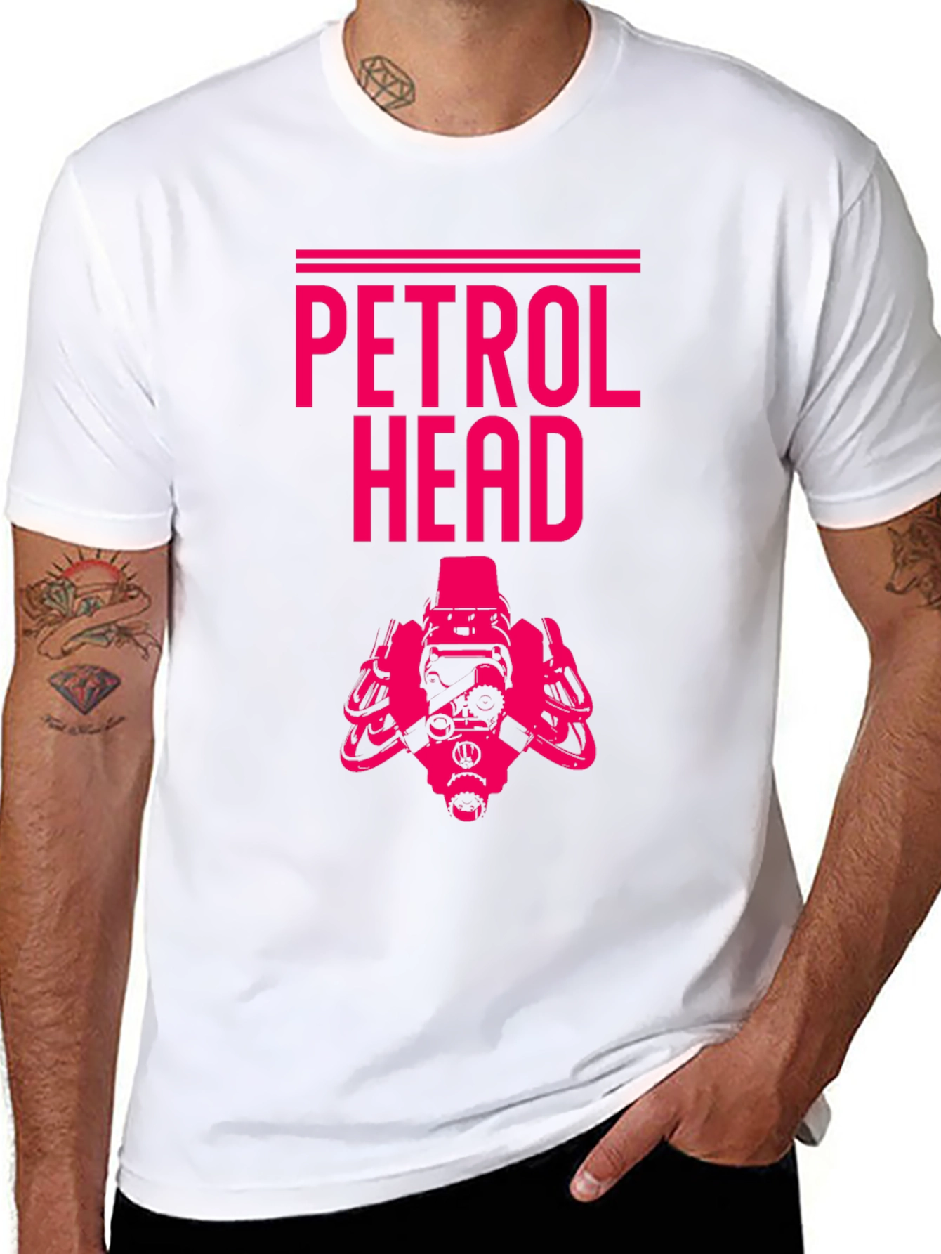 Petrol Head Graphic T-Shirt - Black