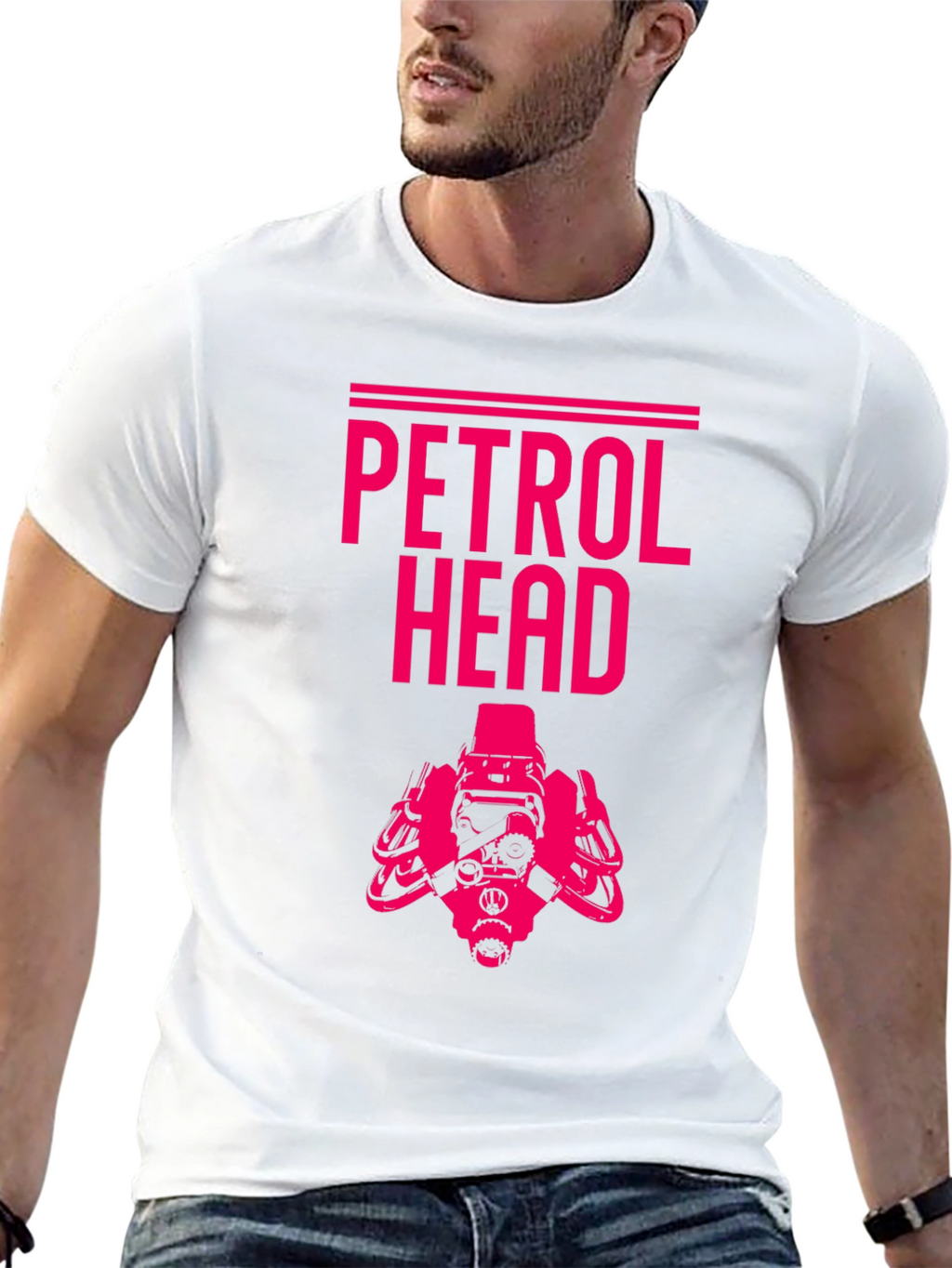 Petrol Head Graphic T-Shirt - Black