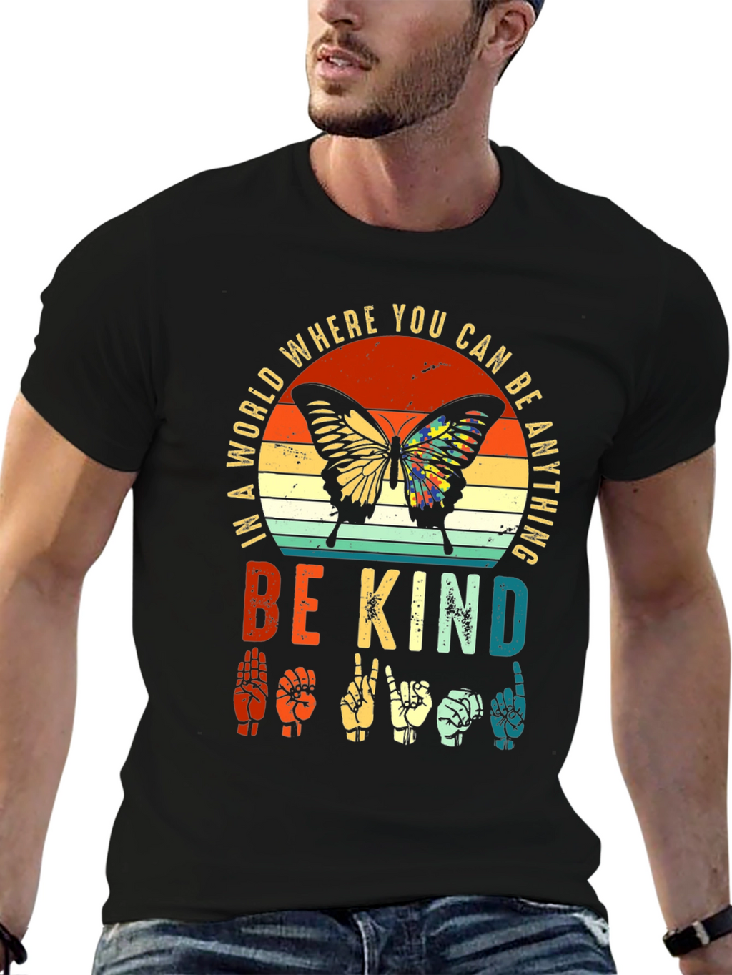 Be Kind Butterfly Graphic Tee