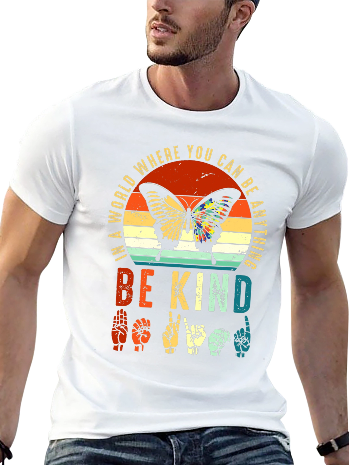 Be Kind Butterfly Graphic Tee