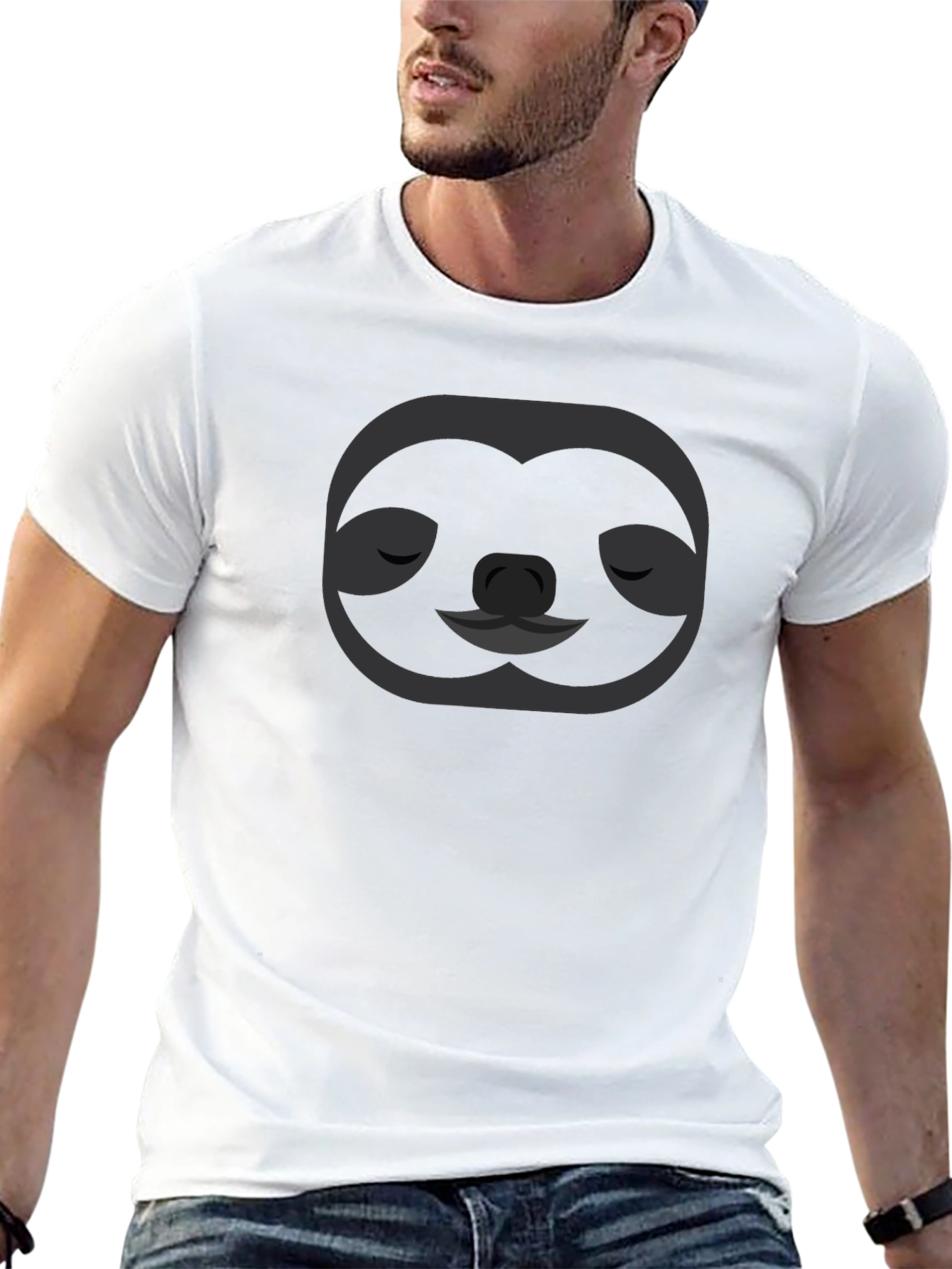 Cool Sloth Graphic Tee - Black Unisex T-Shirt