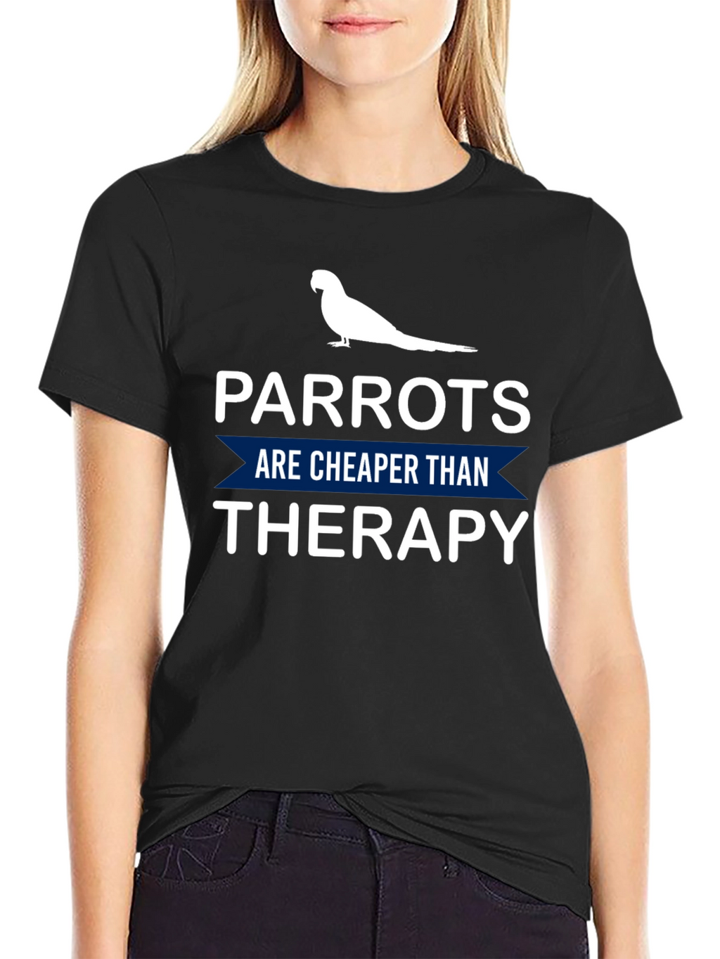 Parrot Therapy T-Shirt: Cheaper Than Therapy!