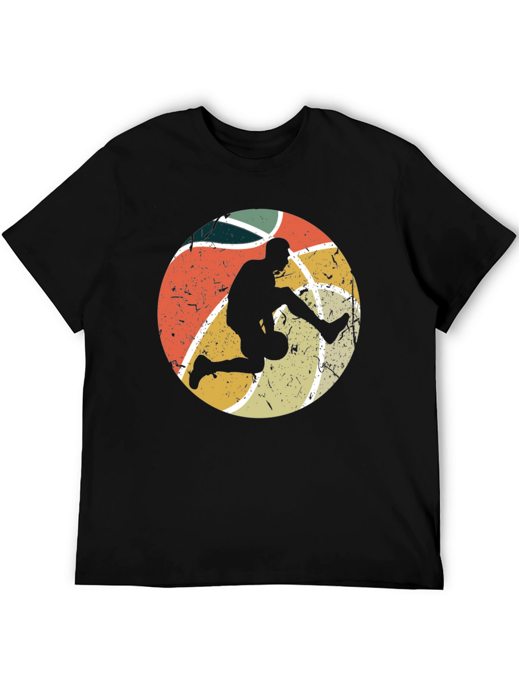 Retro Basketball Player Graphic T-Shirt
