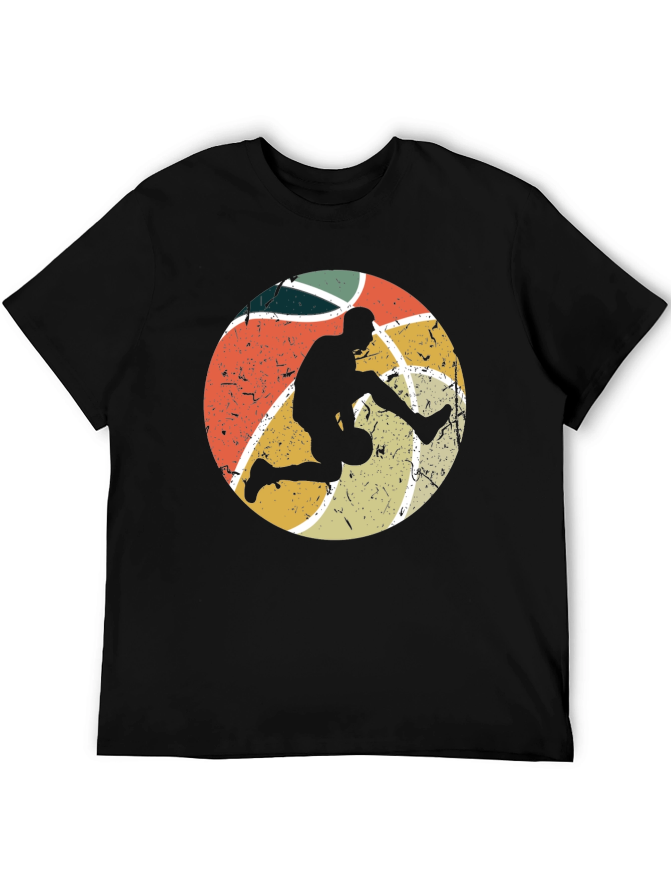 Retro Basketball Player Graphic T-Shirt