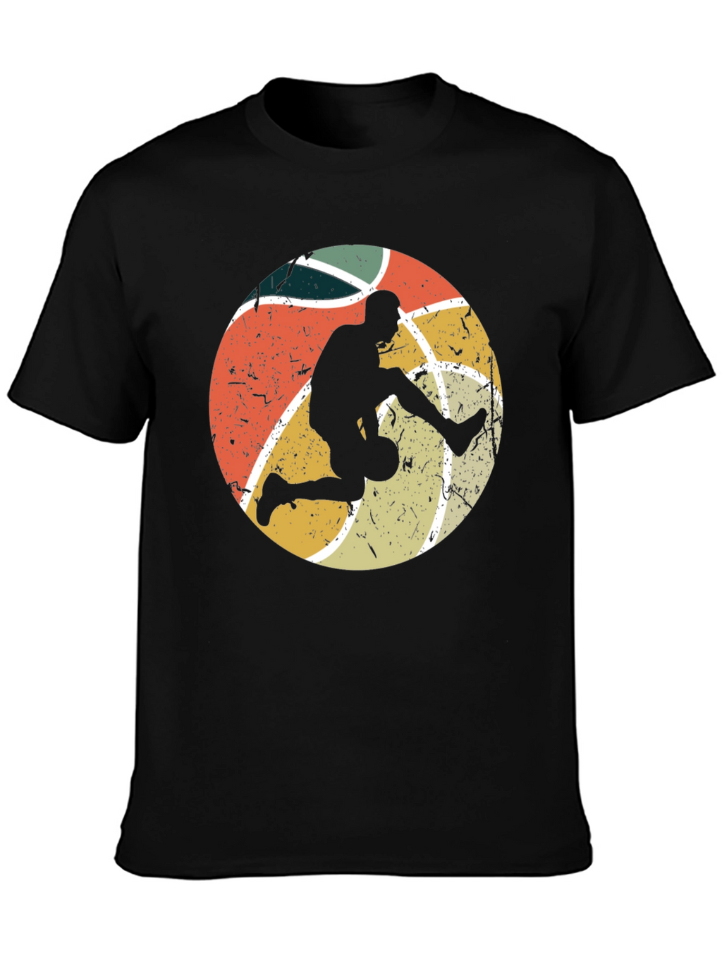Retro Basketball Player Graphic T-Shirt