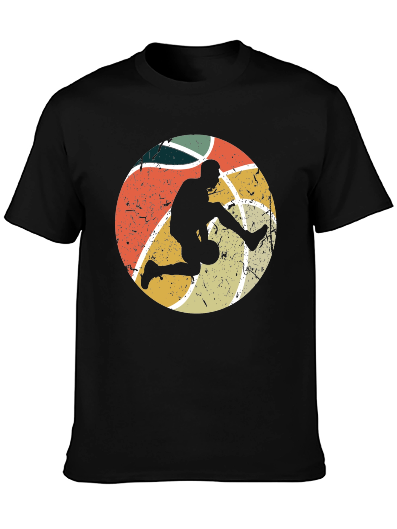 Retro Basketball Player Graphic T-Shirt