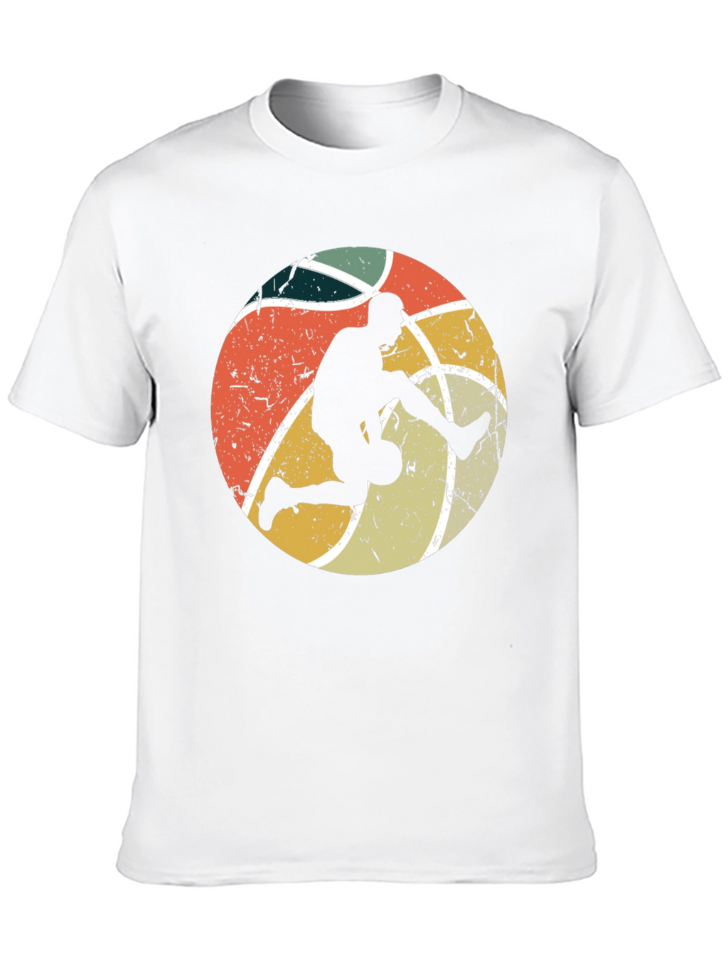 Retro Basketball Player Graphic T-Shirt