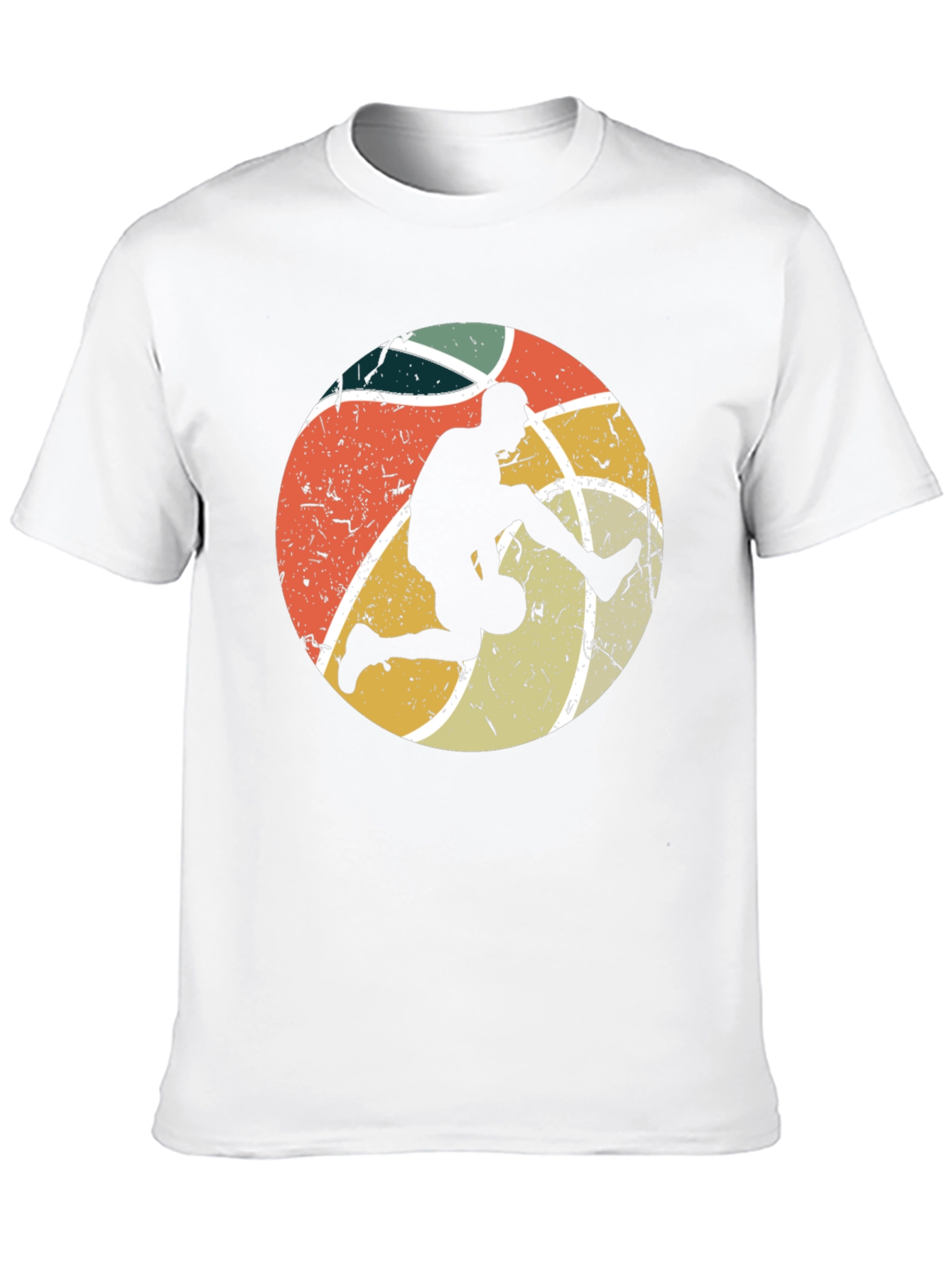 Retro Basketball Player Graphic T-Shirt