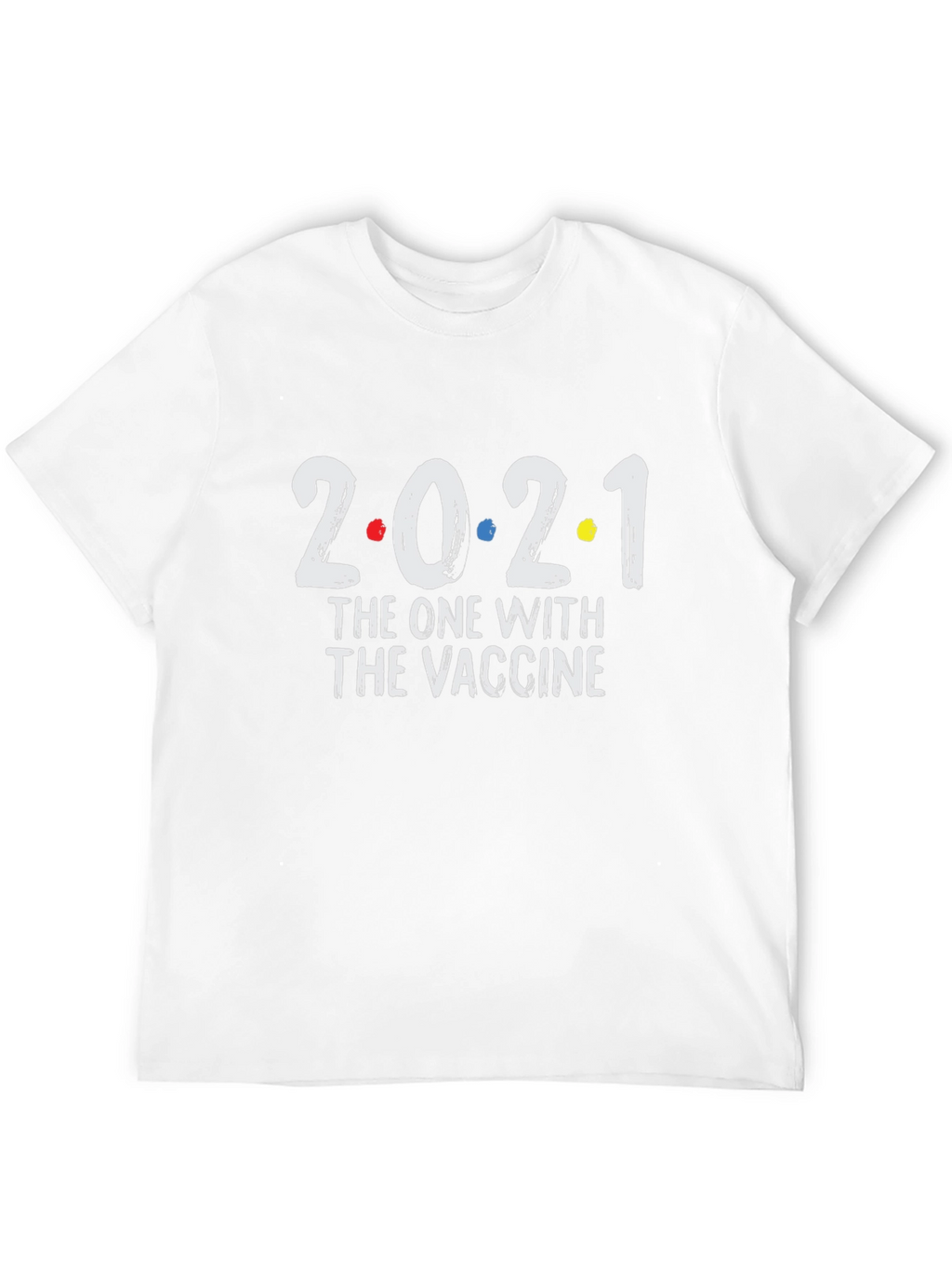 2021 The One With The Vaccine Black T-Shirt
