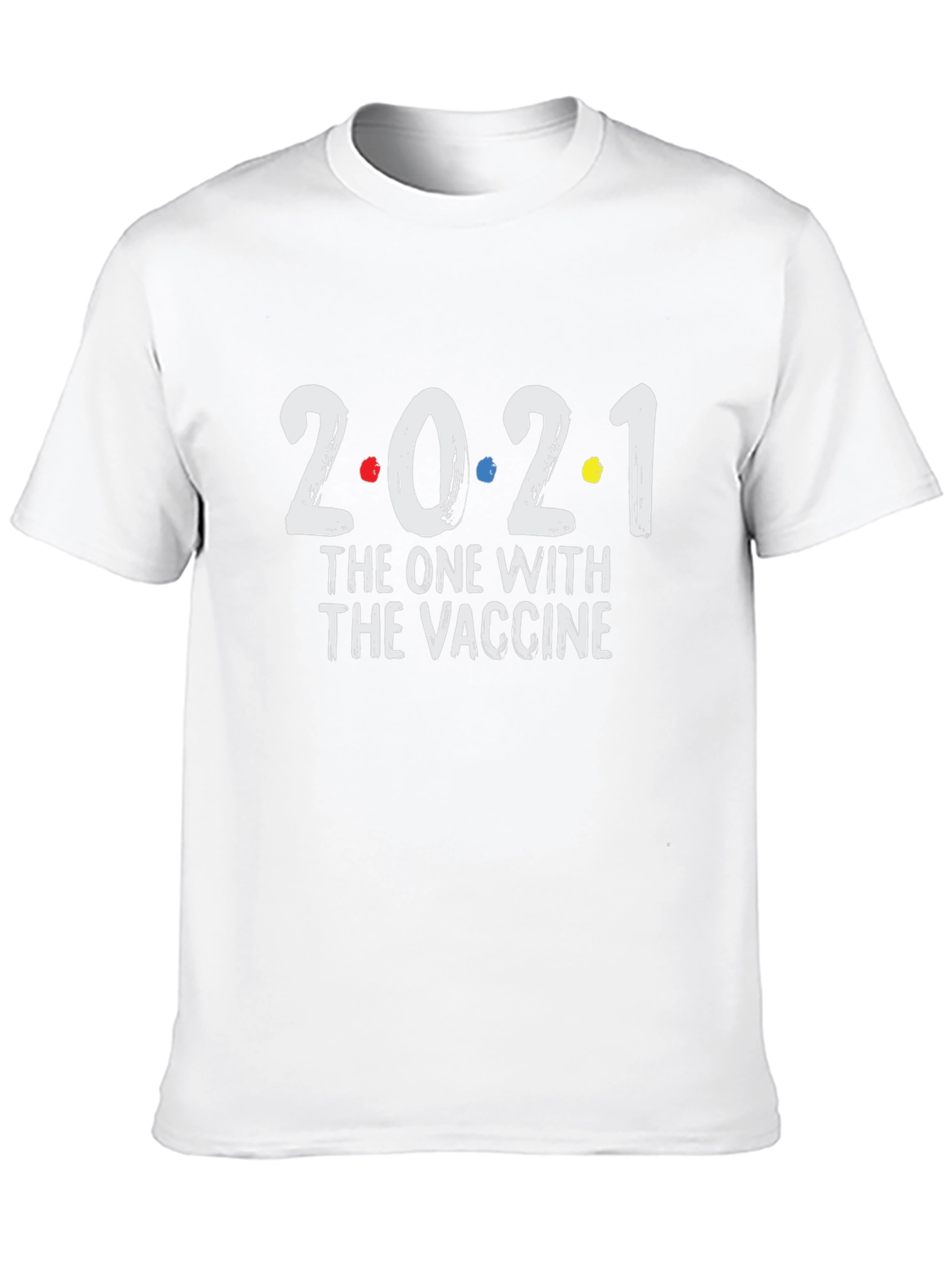 2021 The One With The Vaccine Black T-Shirt
