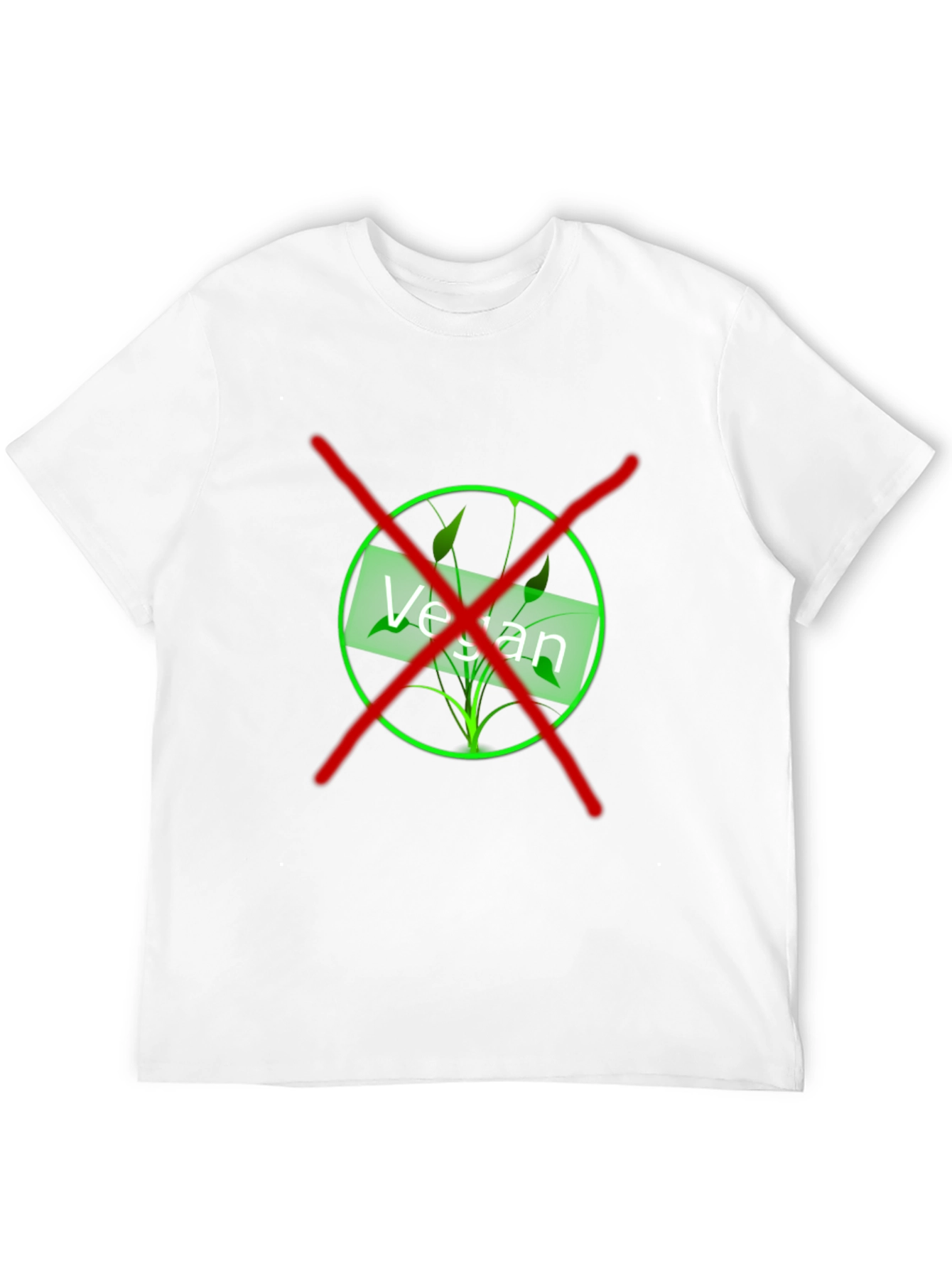 Anti-Vegan T-Shirt - Black Graphic Design