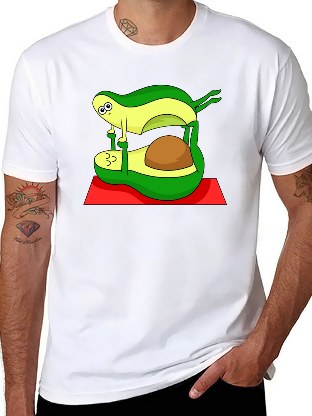 Yoga Avocado Black T-Shirt