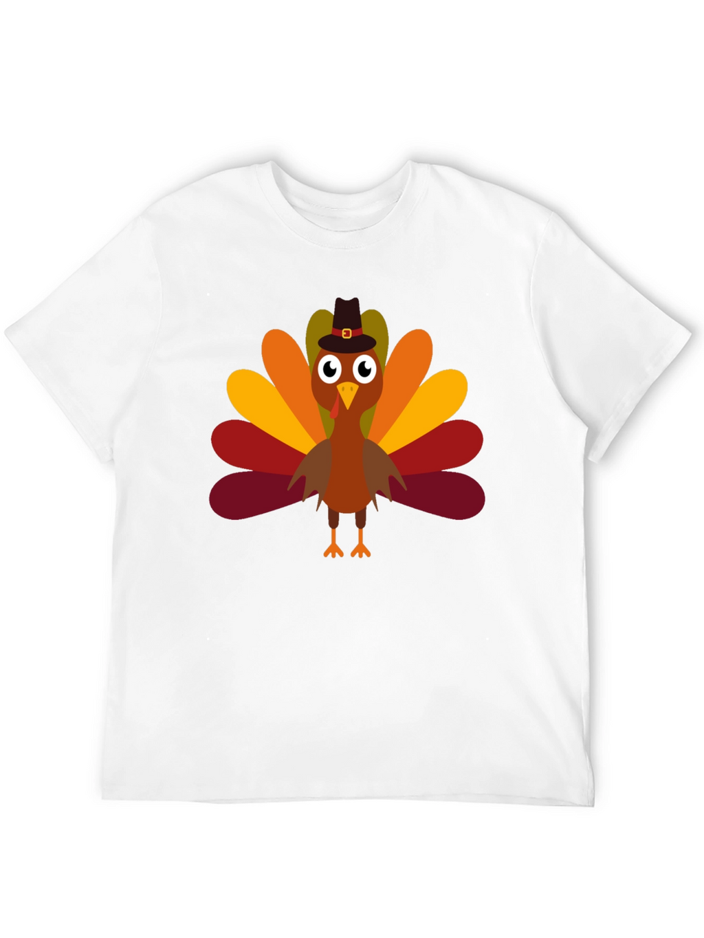 Thanksgiving Turkey Pilgrim Hat T-Shirt