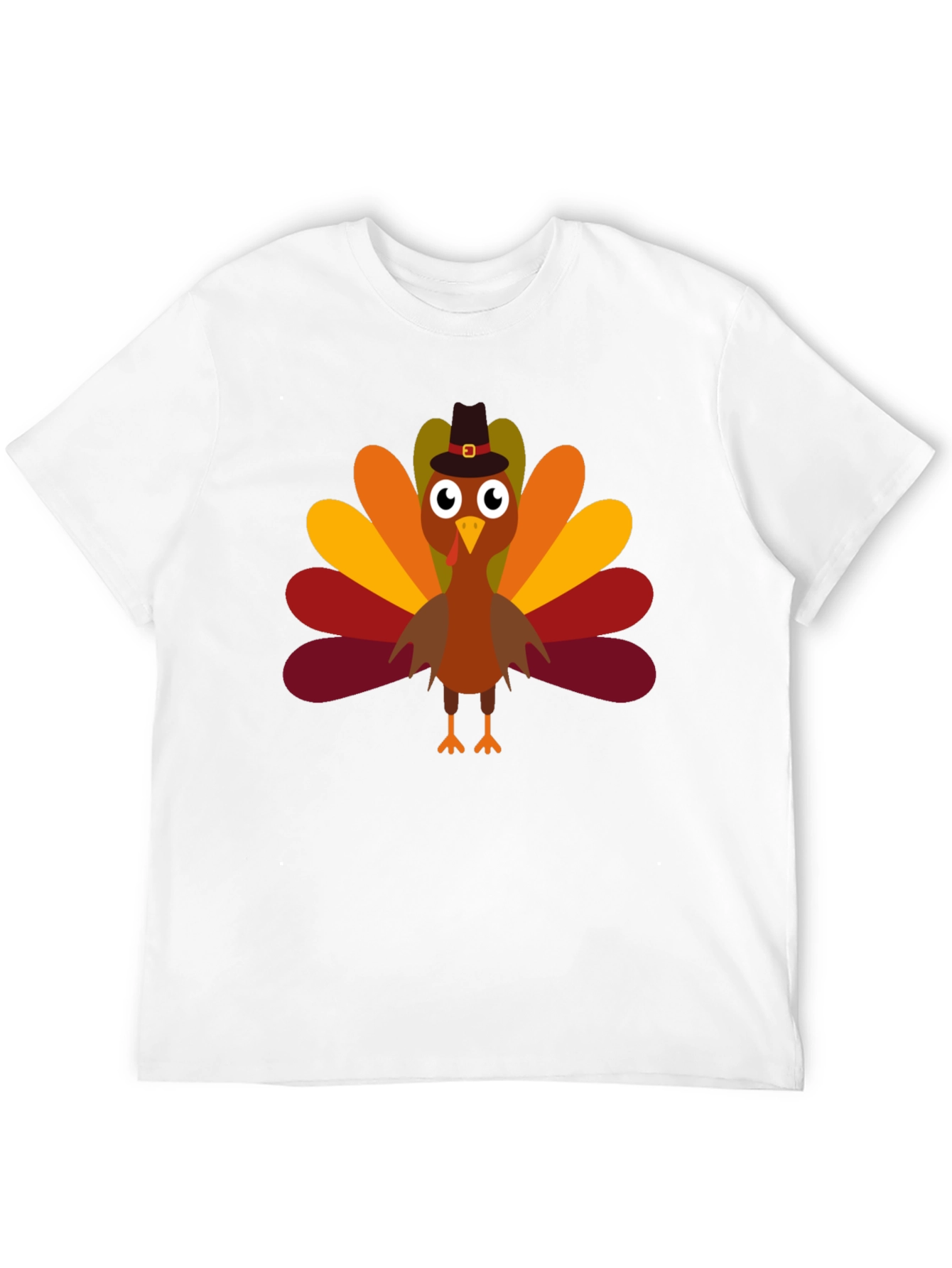 Thanksgiving Turkey Pilgrim Hat T-Shirt
