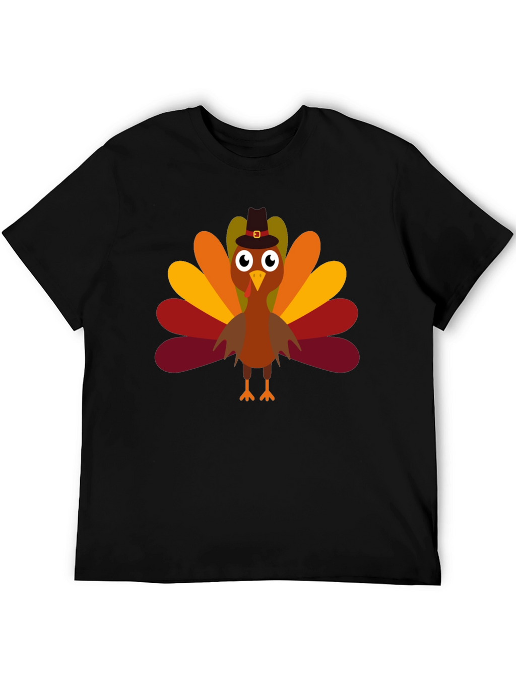 Thanksgiving Turkey Pilgrim Hat T-Shirt