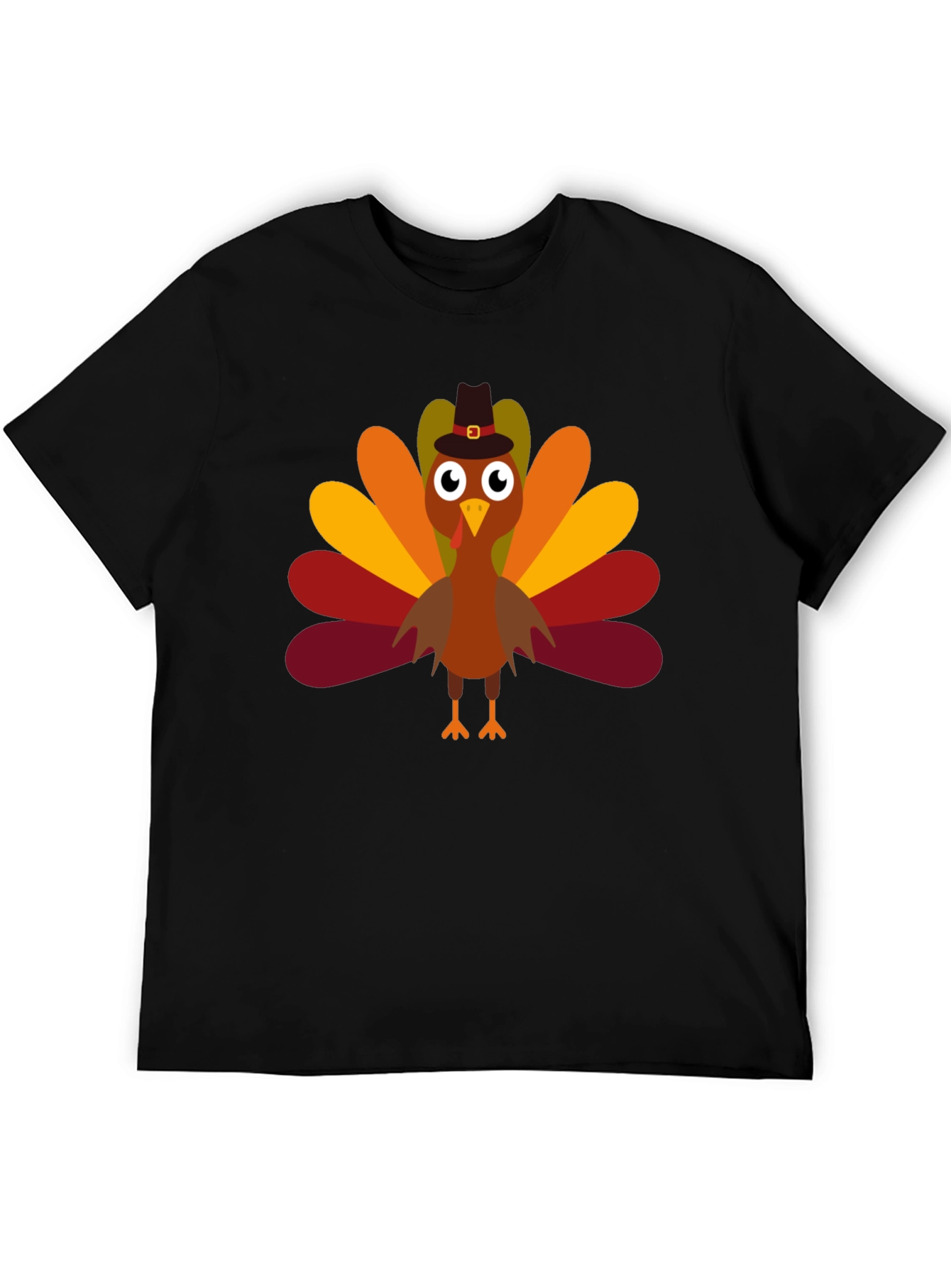 Thanksgiving Turkey Pilgrim Hat T-Shirt