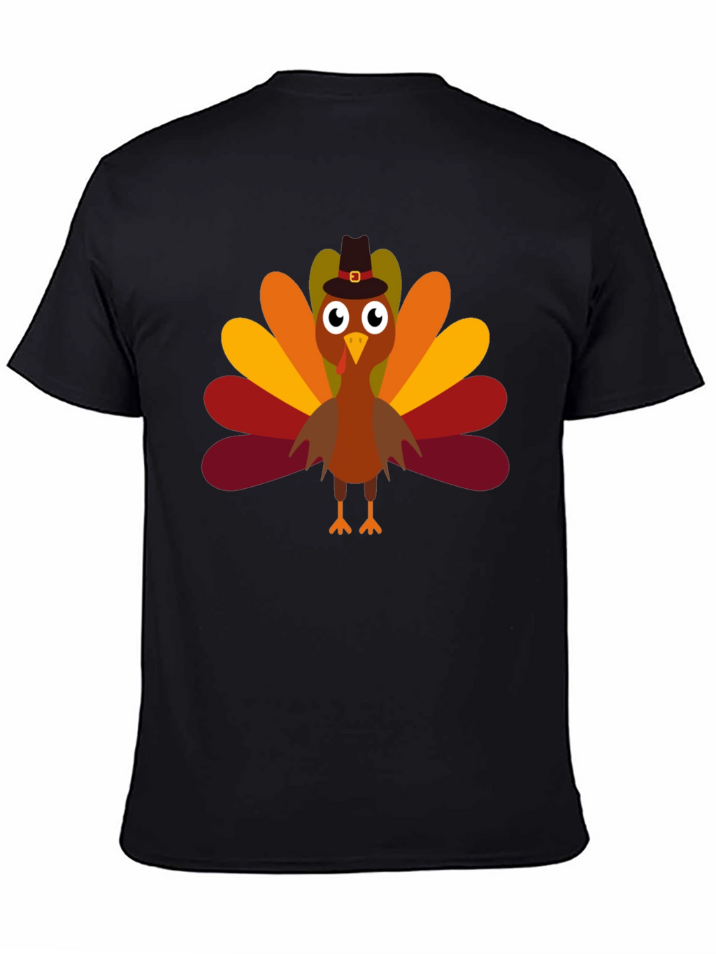 Thanksgiving Turkey Pilgrim Hat T-Shirt