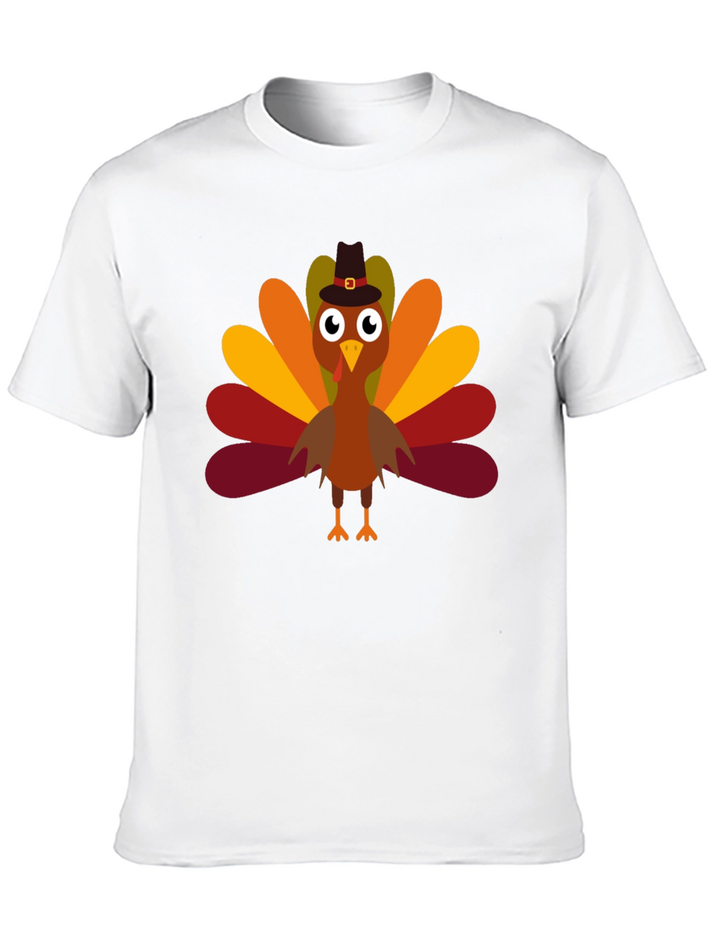 Thanksgiving Turkey Pilgrim Hat T-Shirt