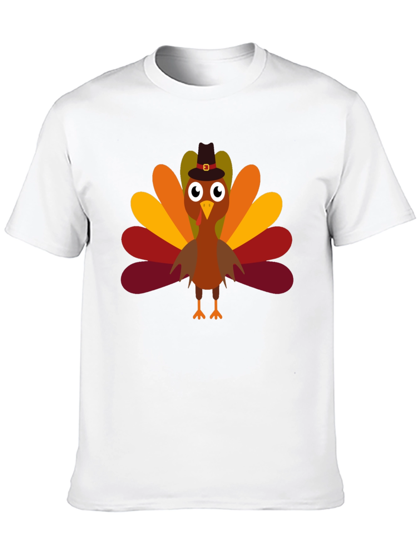 Thanksgiving Turkey Pilgrim Hat T-Shirt